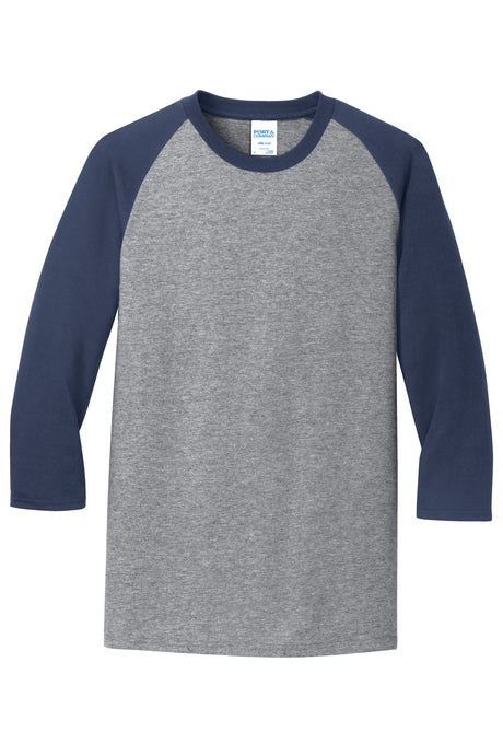 Port & Company Men's Core Blend 3/4-Sleeve Raglan Tee Mens Apparel Shirts & Tops