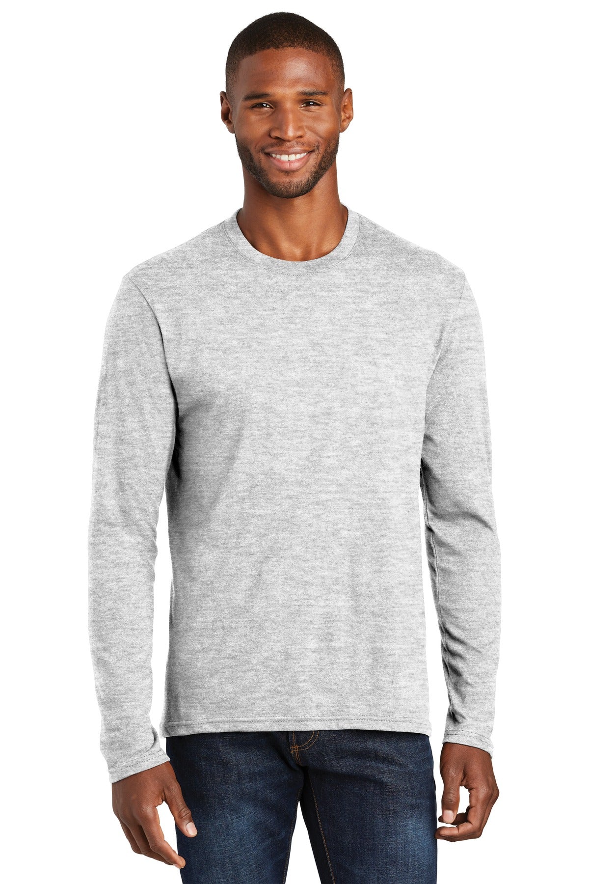 Port & Co Men's Long Sleeve Fan Favorite Blend Tee-1