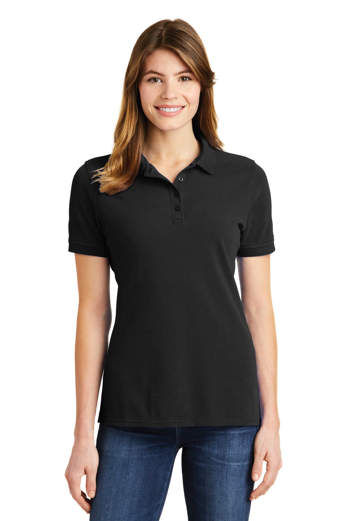 Port & Company - Women's Combed Ring Spun Pique Polo Womens Apparel Shirts & Tops