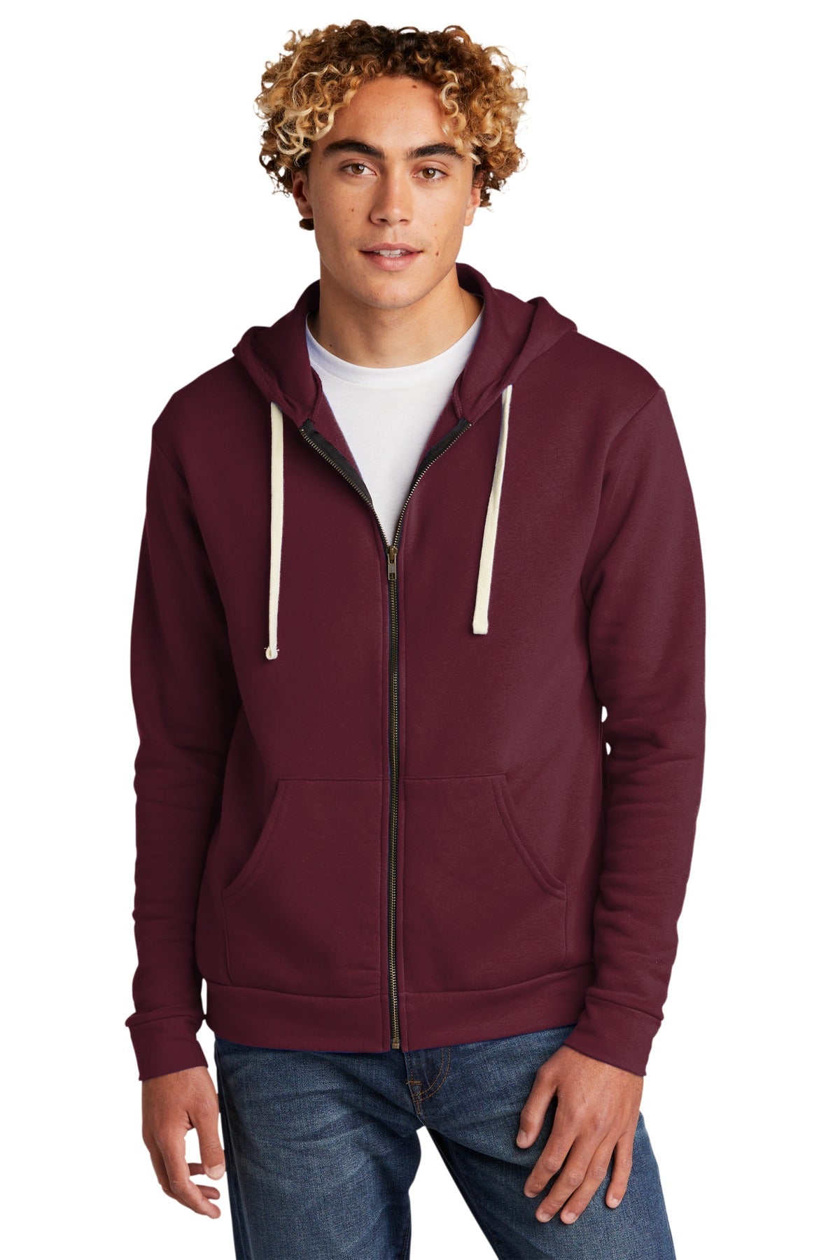 Next Level Unisex Santa Cruz Full-Zip Hoodie Mens Apparel Sweatshirts & Fleece