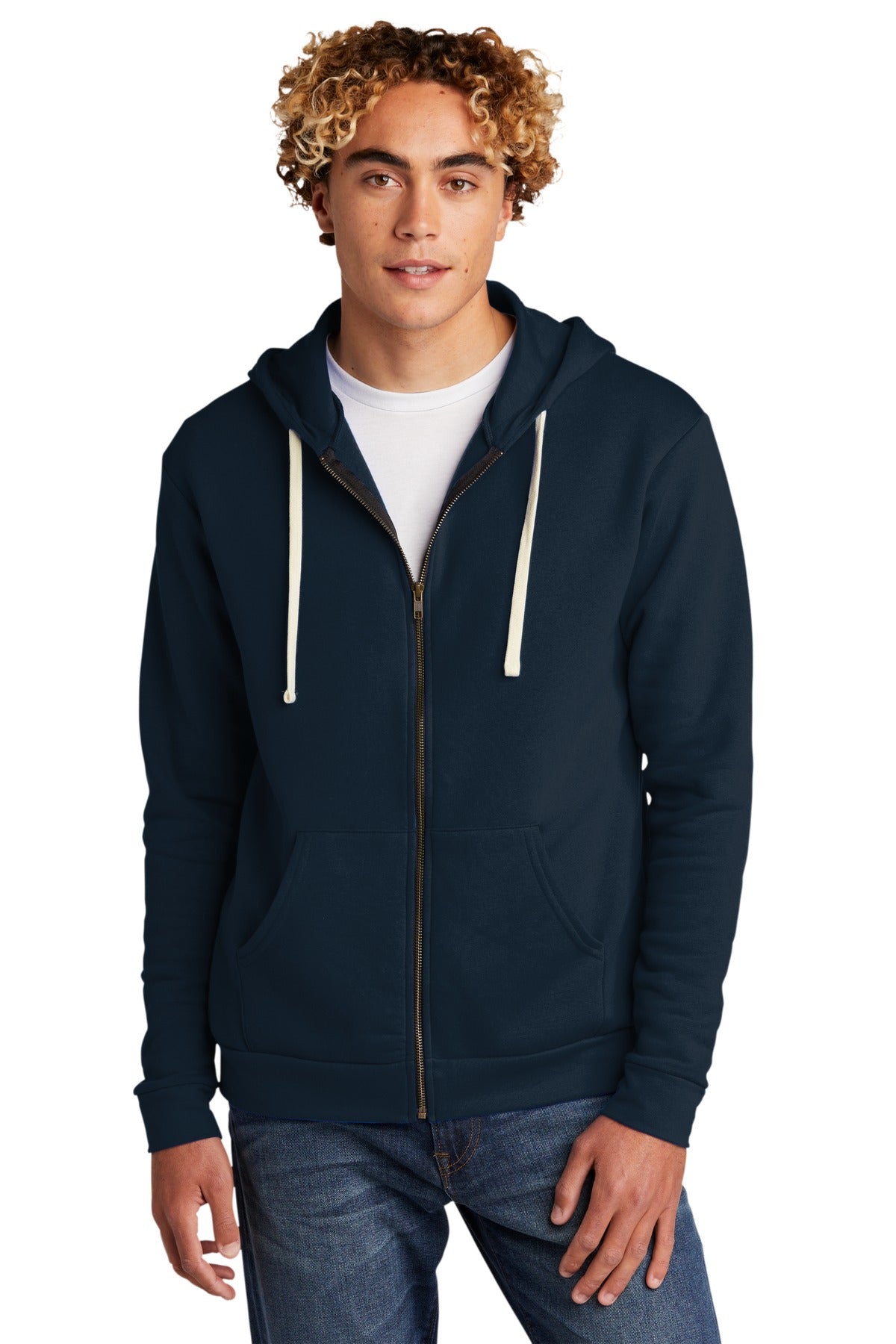 Next Level Unisex Santa Cruz Full-Zip Hoodie Mens Apparel Sweatshirts & Fleece