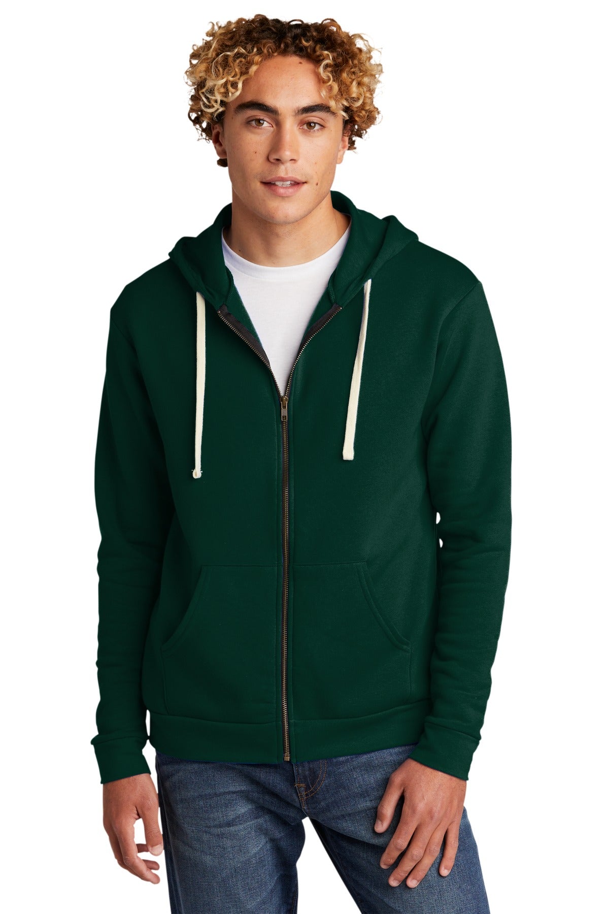 Next Level Unisex Santa Cruz Full-Zip Hoodie Mens Apparel Sweatshirts & Fleece