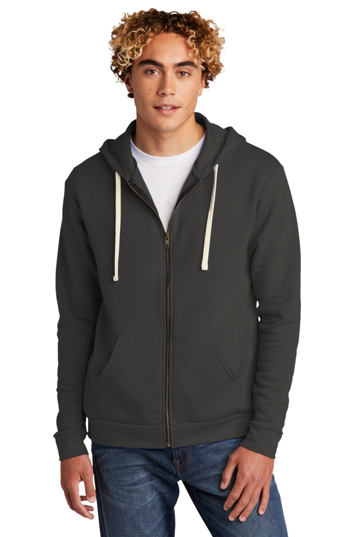 Next Level Unisex Santa Cruz Full-Zip Hoodie Mens Apparel Sweatshirts & Fleece