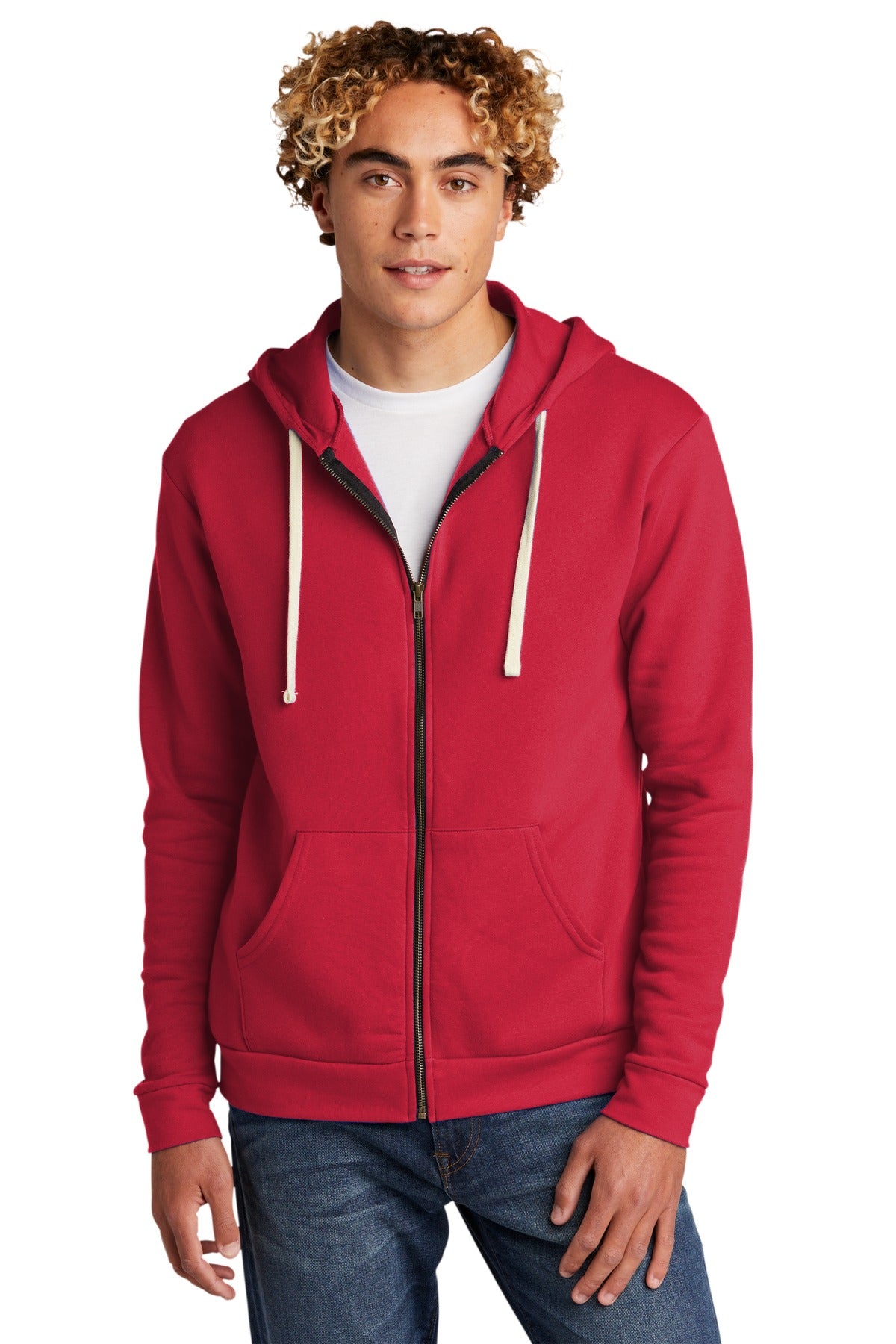 Next Level Unisex Santa Cruz Full-Zip Hoodie Mens Apparel Sweatshirts & Fleece