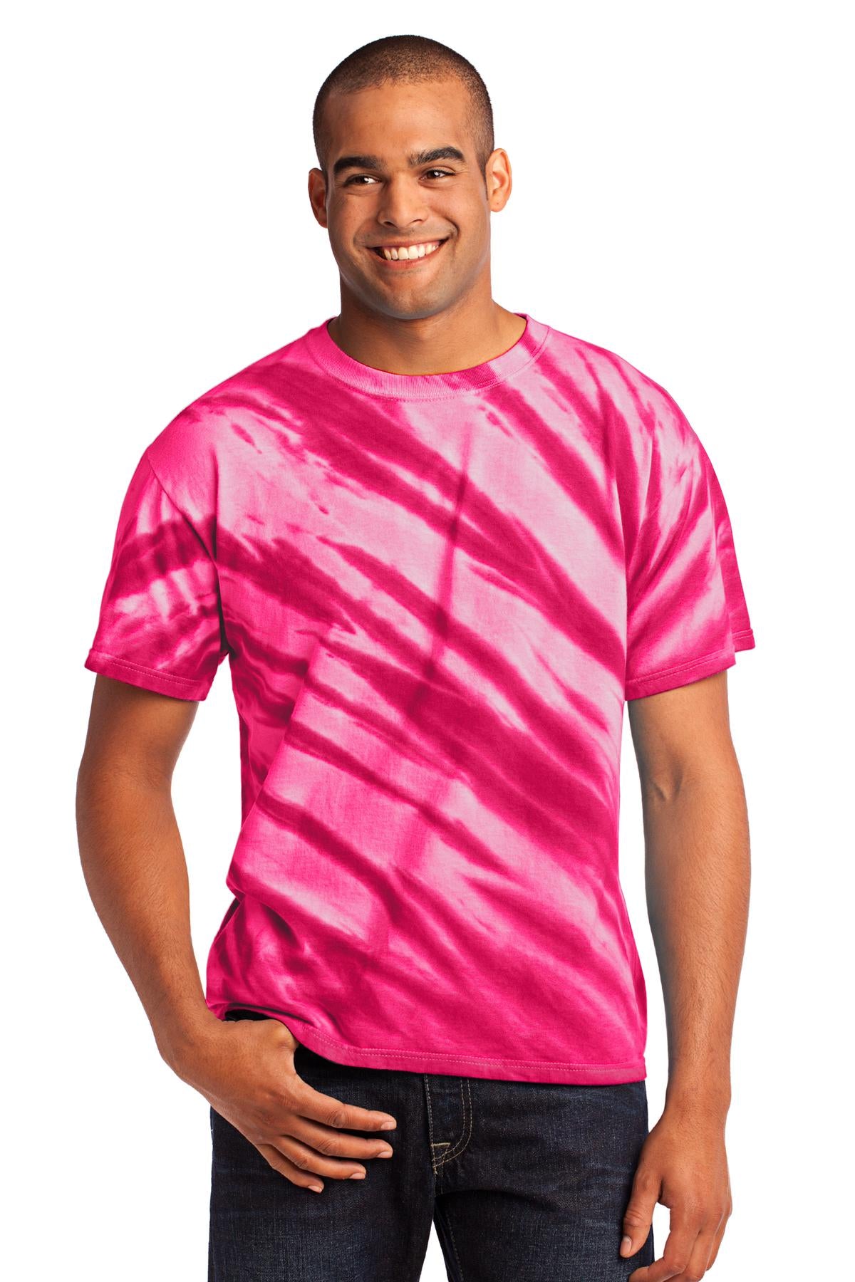 Port & Company Men's Tiger Stripe Tie-Dye Tee Mens Apparel Shirts & Tops