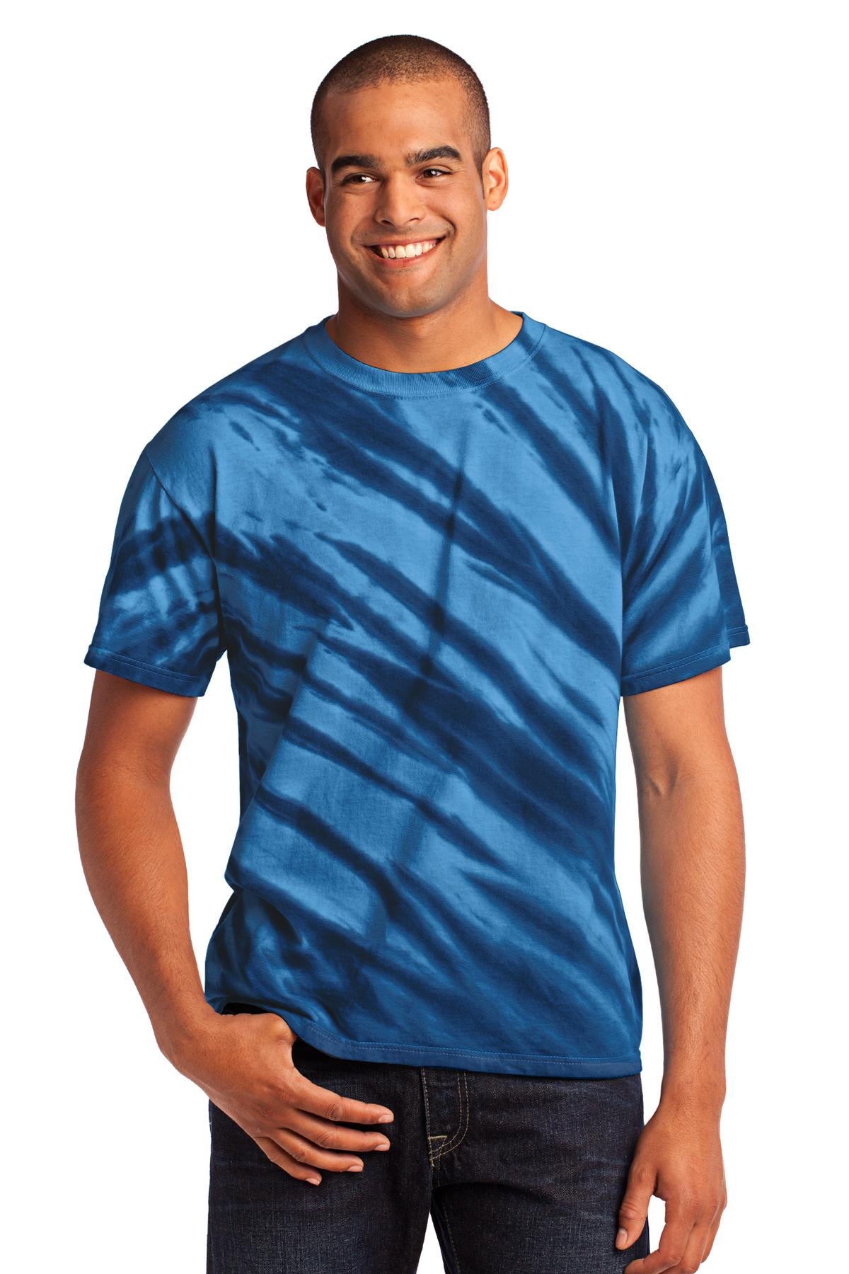 Port & Company Men's Tiger Stripe Tie-Dye Tee Mens Apparel Shirts & Tops