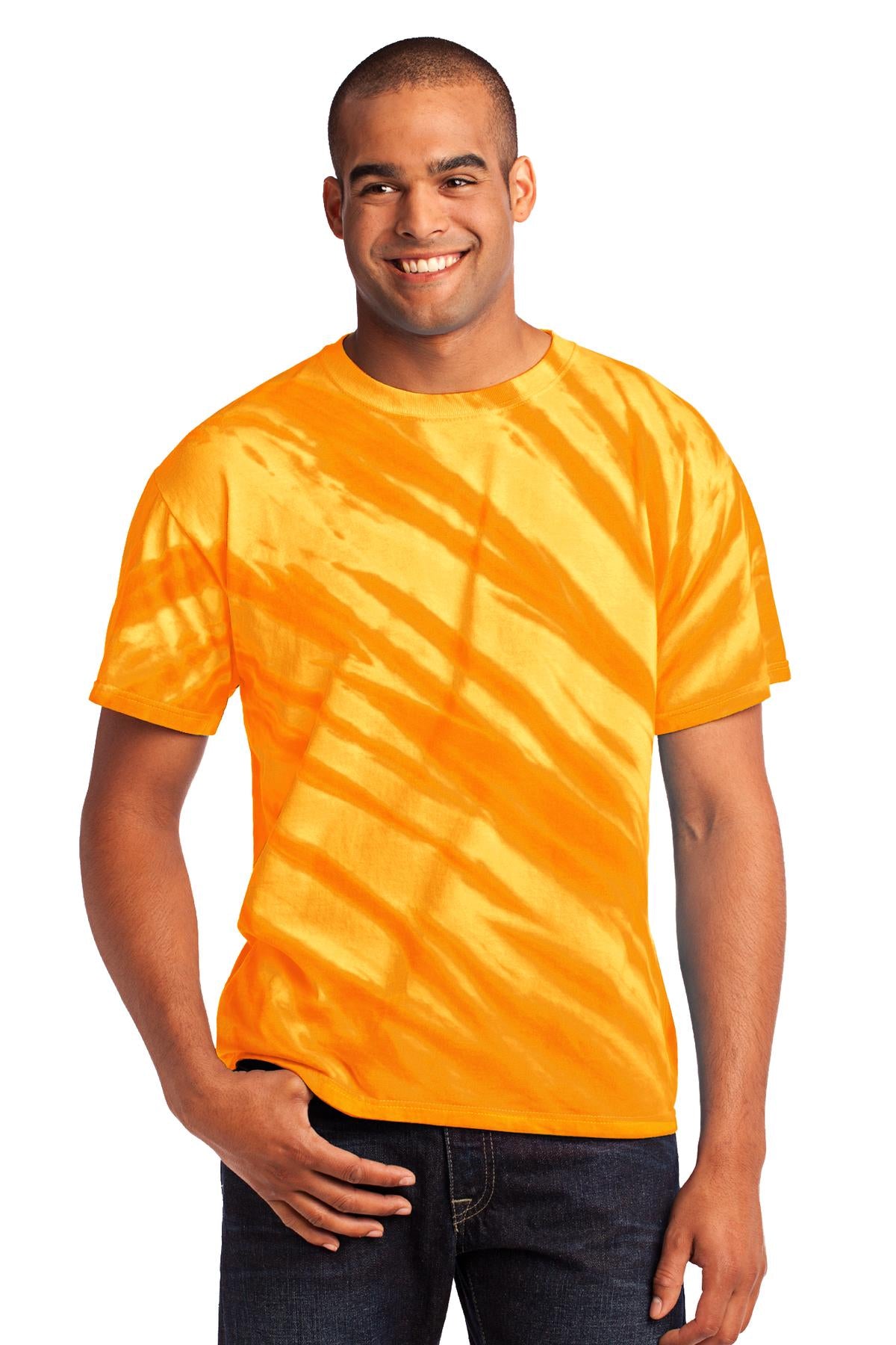 Port & Company Men's Tiger Stripe Tie-Dye Tee Mens Apparel Shirts & Tops