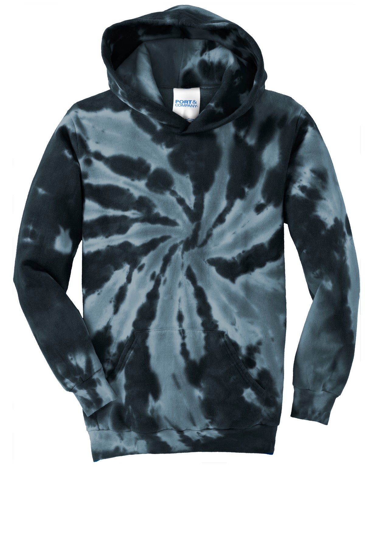 Port & Company - Youth Tie-Dye Pullover Hooded Sweatshirt Youth Apparel Hoodies & Sweatshirts