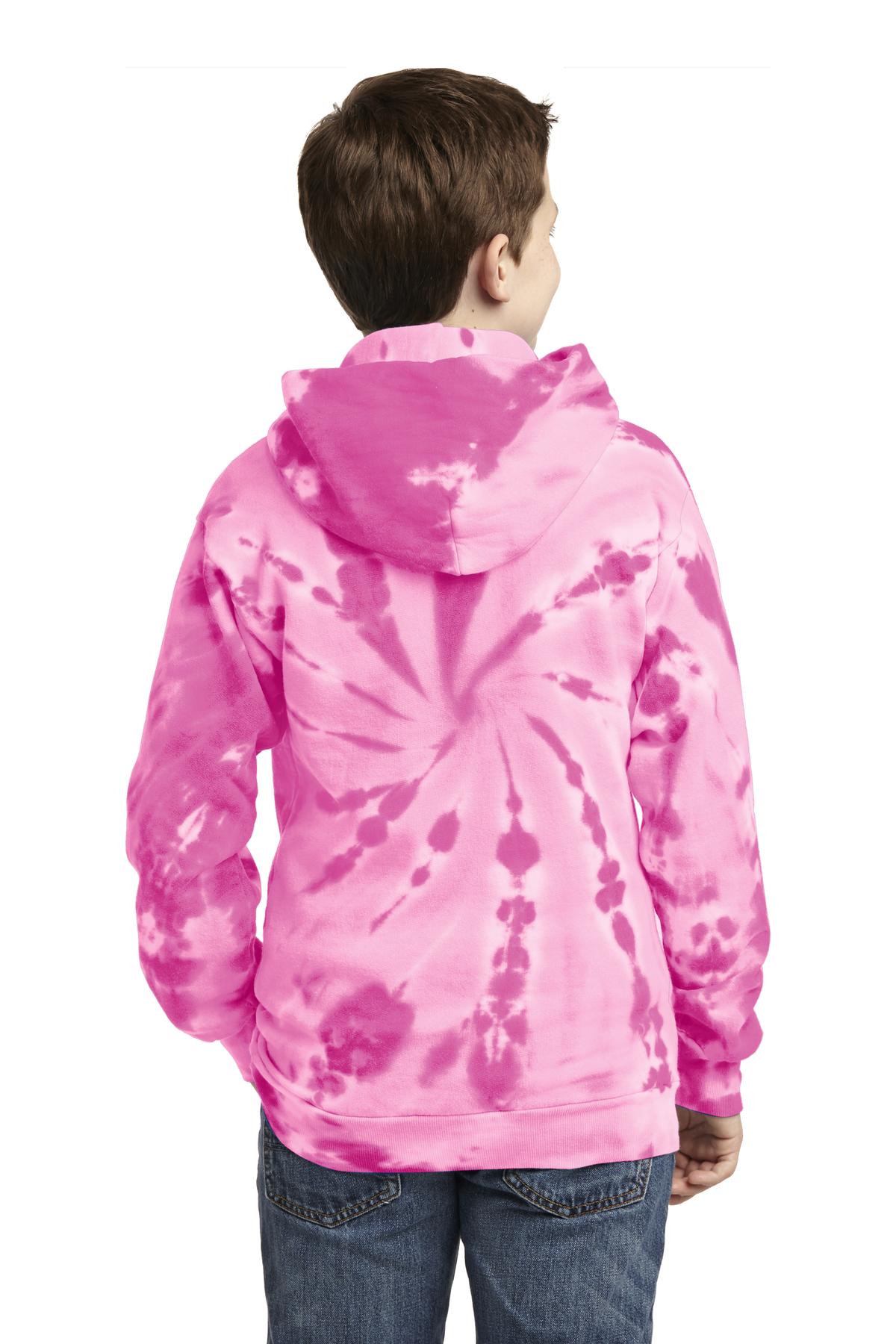Port & Company - Youth Tie-Dye Pullover Hooded Sweatshirt Youth Apparel Hoodies & Sweatshirts