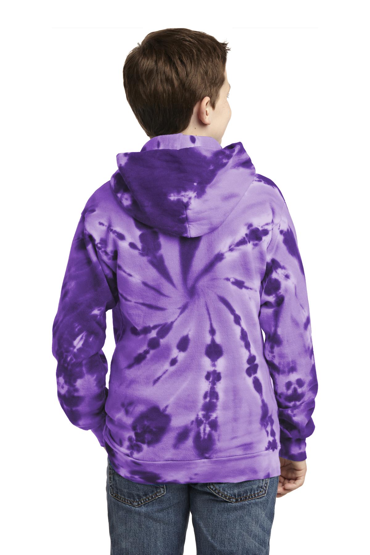 Port & Company - Youth Tie-Dye Pullover Hooded Sweatshirt Youth Apparel Hoodies & Sweatshirts