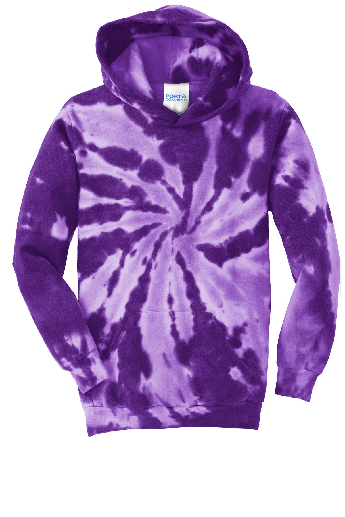 Port & Company - Youth Tie-Dye Pullover Hooded Sweatshirt Youth Apparel Hoodies & Sweatshirts