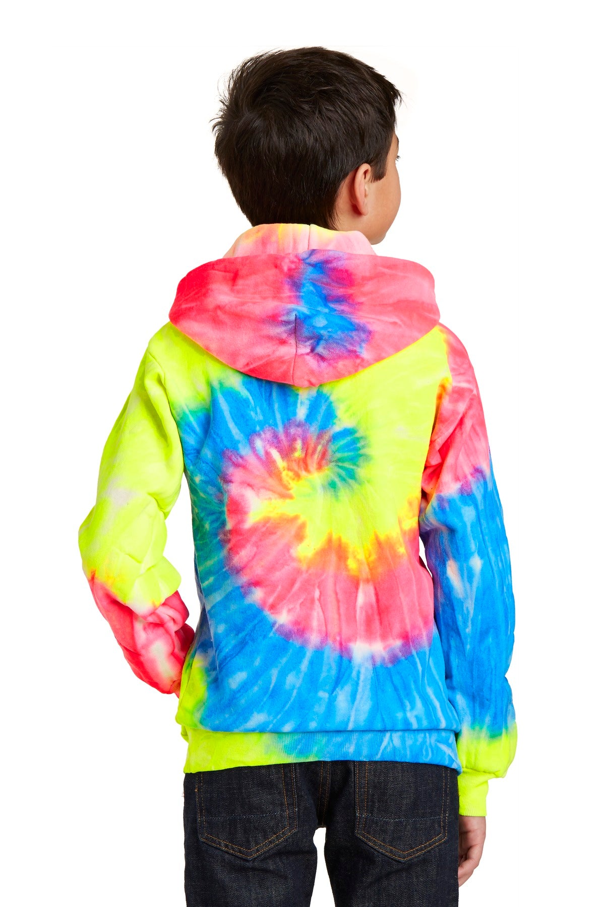Port & Company - Youth Tie-Dye Pullover Hooded Sweatshirt Youth Apparel Hoodies & Sweatshirts