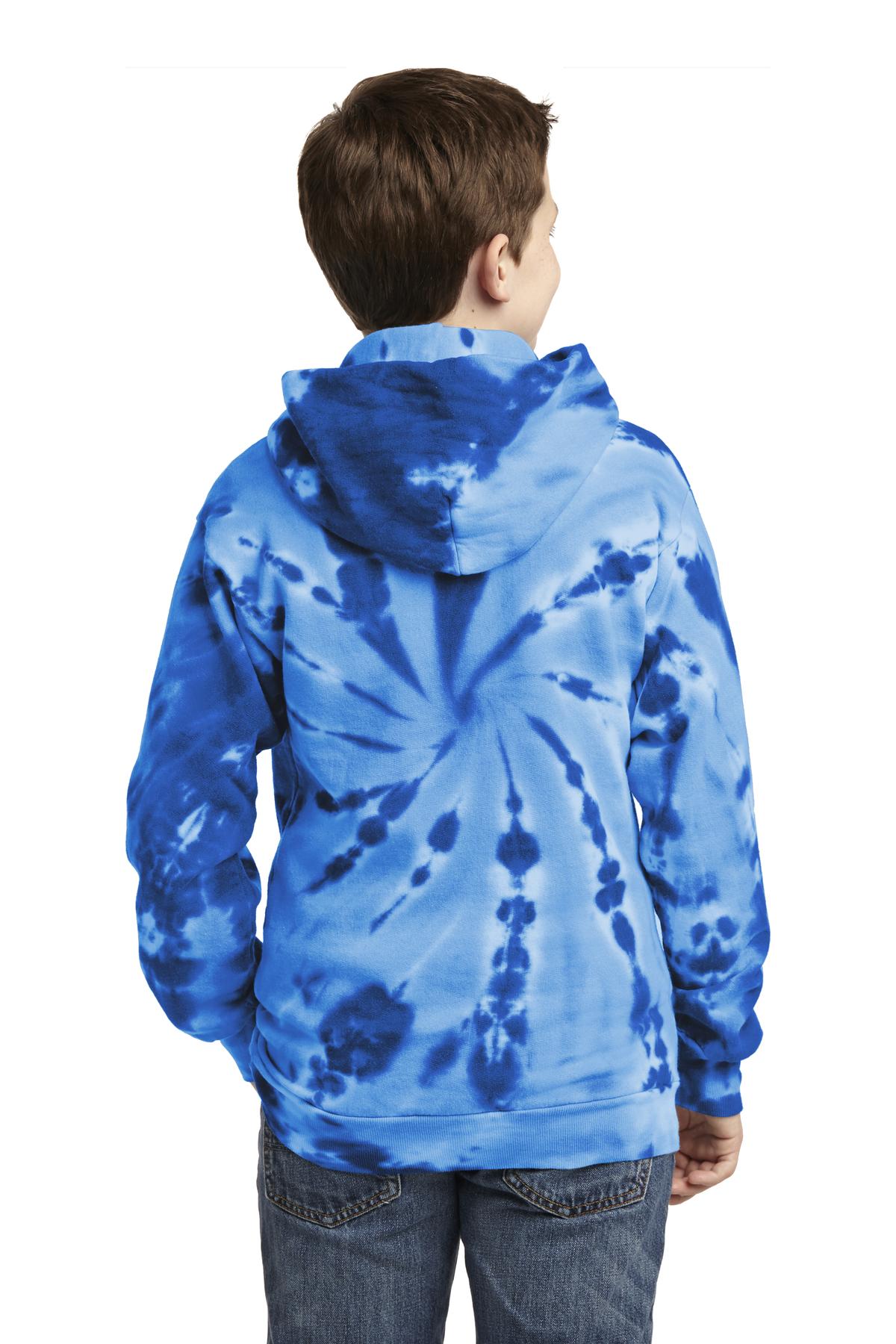 Port & Company - Youth Tie-Dye Pullover Hooded Sweatshirt Youth Apparel Hoodies & Sweatshirts