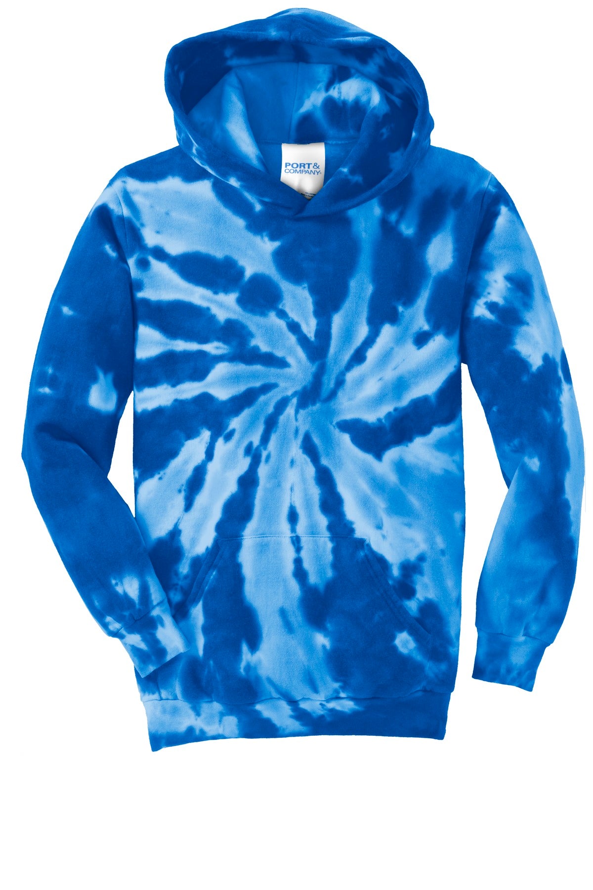 Port & Company - Youth Tie-Dye Pullover Hooded Sweatshirt Youth Apparel Hoodies & Sweatshirts