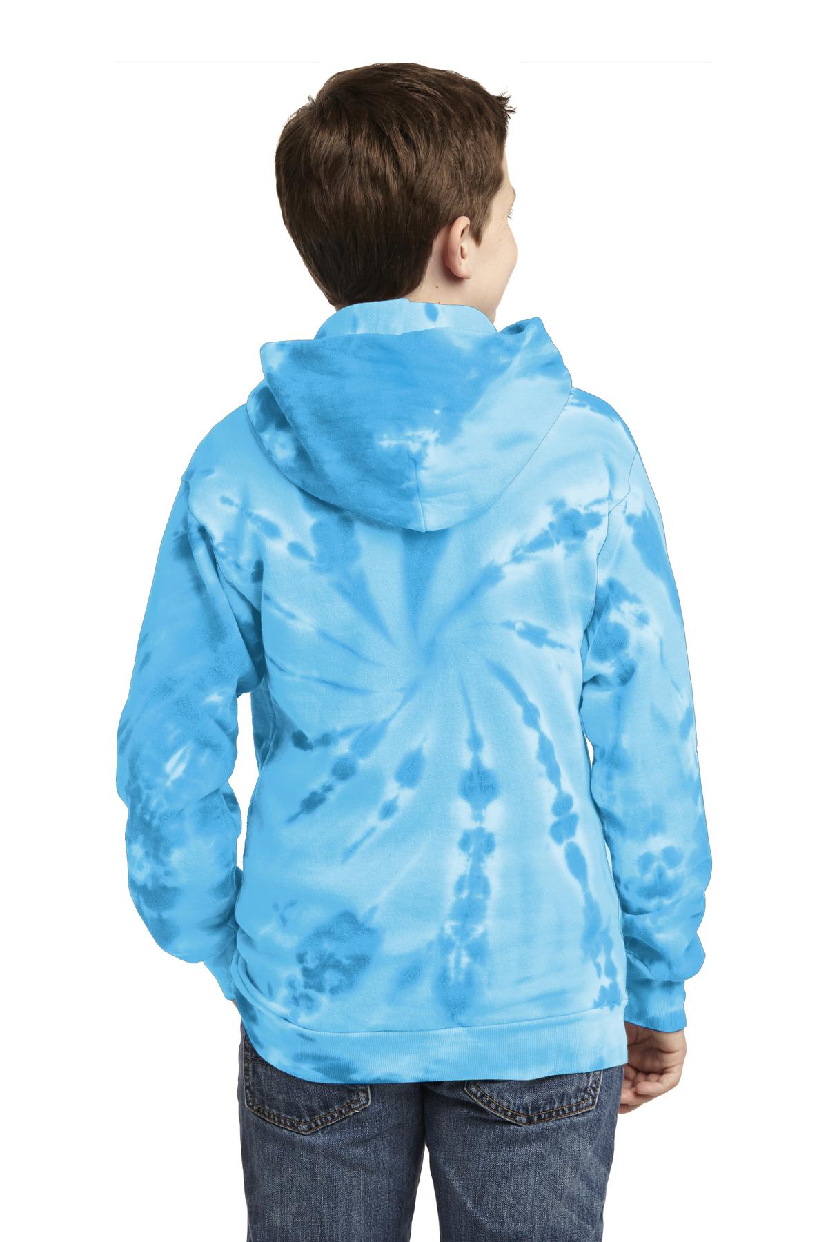 Port & Company - Youth Tie-Dye Pullover Hooded Sweatshirt Youth Apparel Hoodies & Sweatshirts