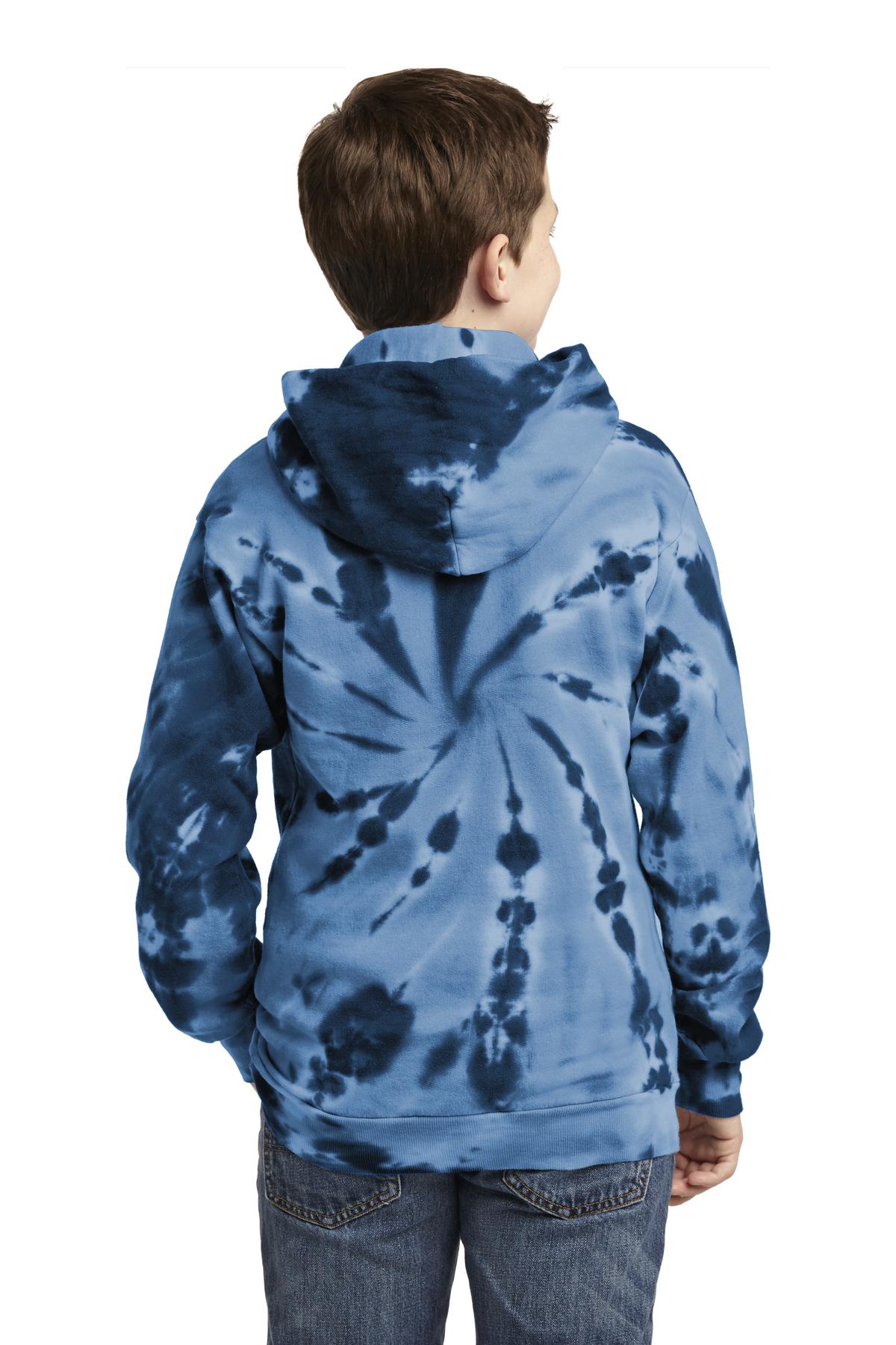 Port & Company - Youth Tie-Dye Pullover Hooded Sweatshirt Youth Apparel Hoodies & Sweatshirts