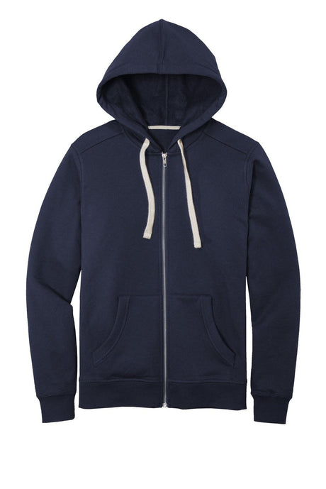 District Men's Re-Fleece Full-Zip Hoodie DT8102 Mens Apparel Sweatshirts & Fleece