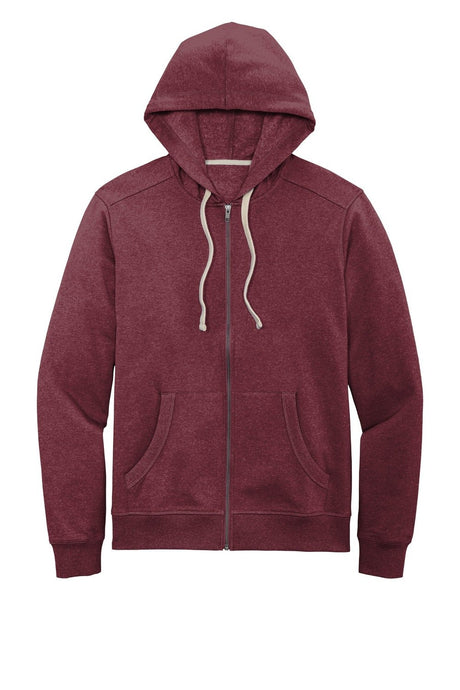 District Men's Re-Fleece Full-Zip Hoodie DT8102 Mens Apparel Sweatshirts & Fleece