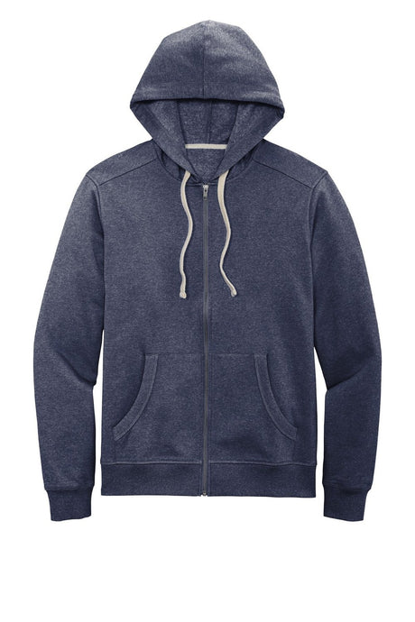 District Men's Re-Fleece Full-Zip Hoodie DT8102 Mens Apparel Sweatshirts & Fleece