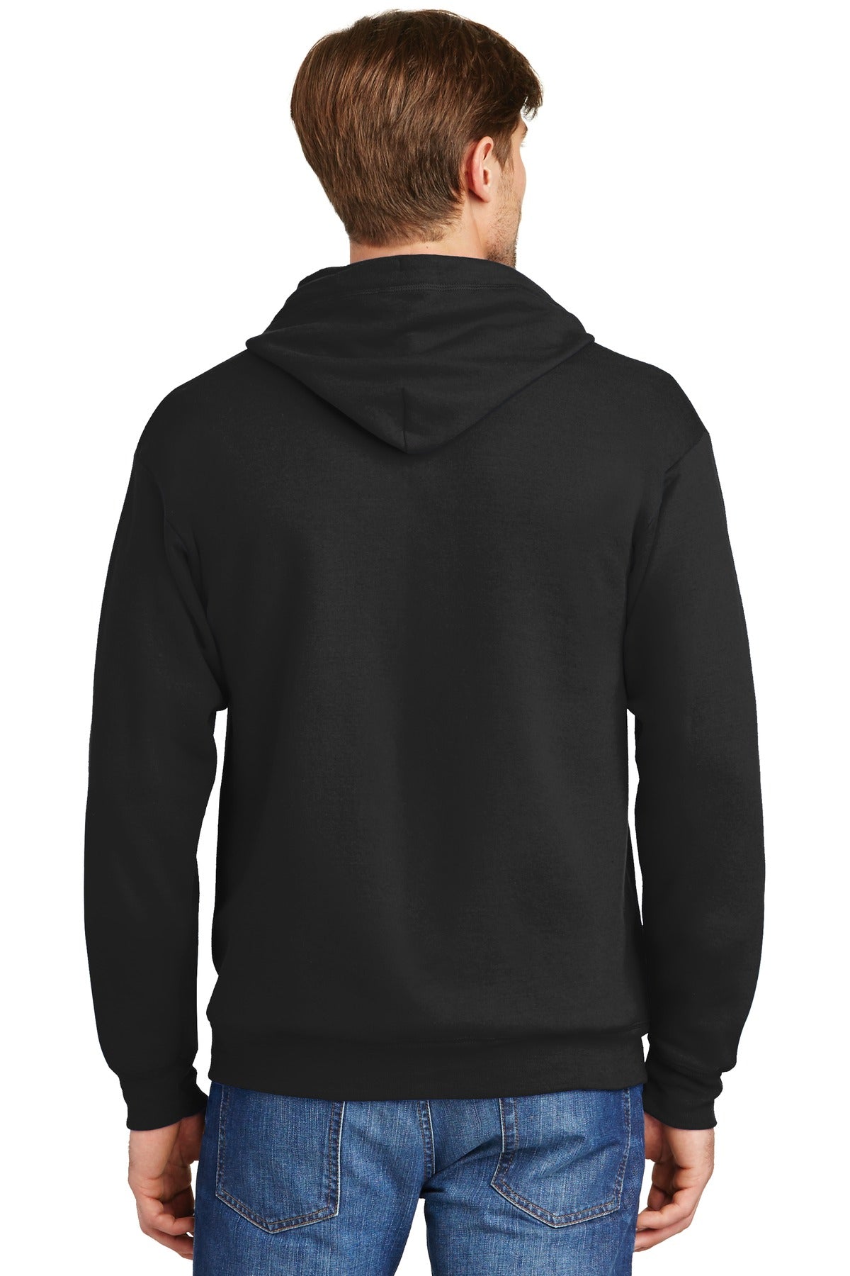 Hanes Men's Ecosmart Full-Zip Hooded Sweatshirt Mens Apparel Sweatshirts & Fleece