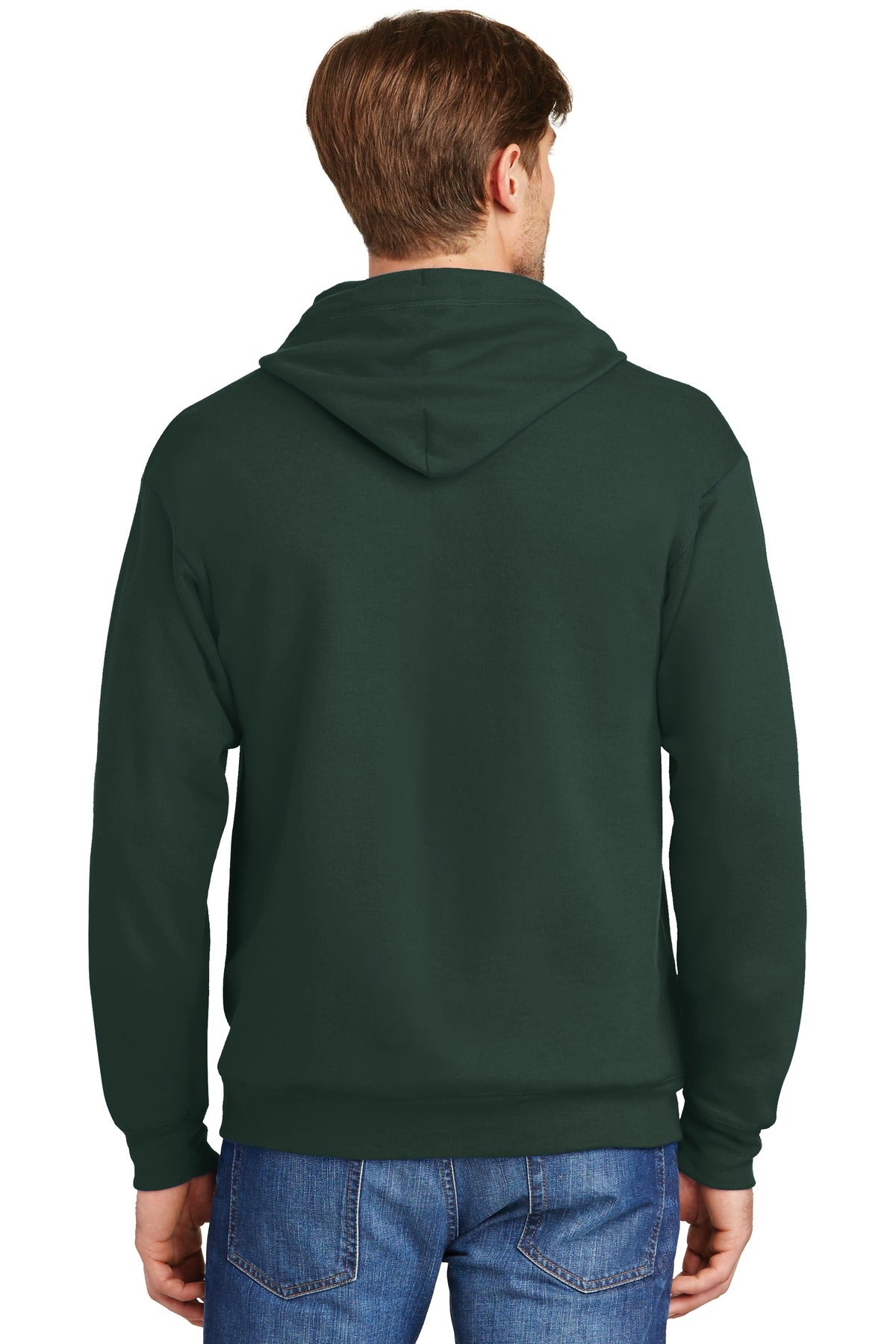 Hanes Men's Ecosmart Full-Zip Hooded Sweatshirt Mens Apparel Sweatshirts & Fleece