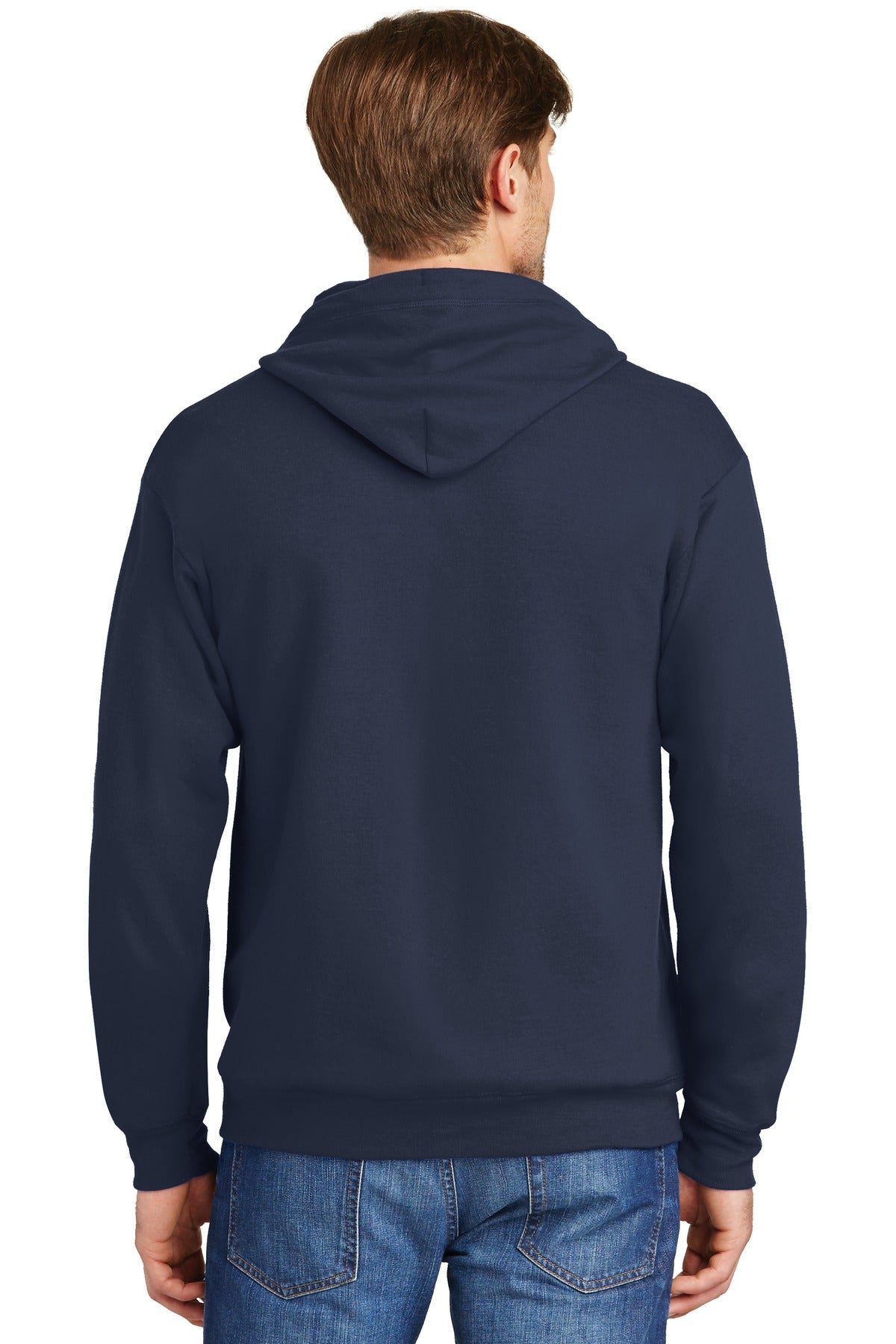 Hanes Men's Ecosmart Full-Zip Hooded Sweatshirt Mens Apparel Sweatshirts & Fleece