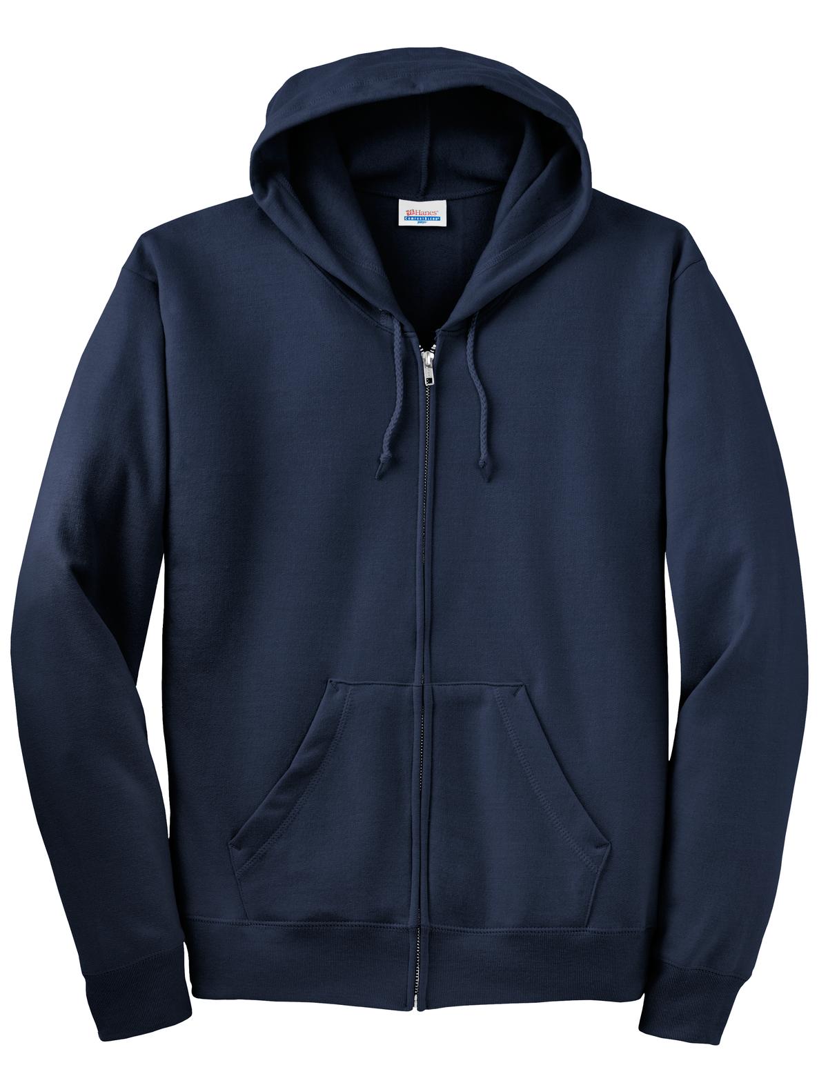Hanes Men's Ecosmart Full-Zip Hooded Sweatshirt Mens Apparel Sweatshirts & Fleece