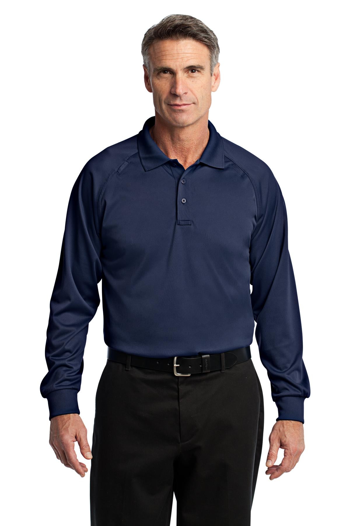 CornerStone Men's Select Long Sleeve Snag-Proof Tactical Polo. CS410LS Mens Apparel Shirts & Tops