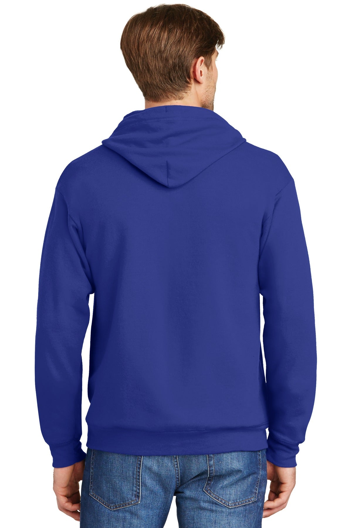 Hanes Men's Ecosmart Full-Zip Hooded Sweatshirt Mens Apparel Sweatshirts & Fleece