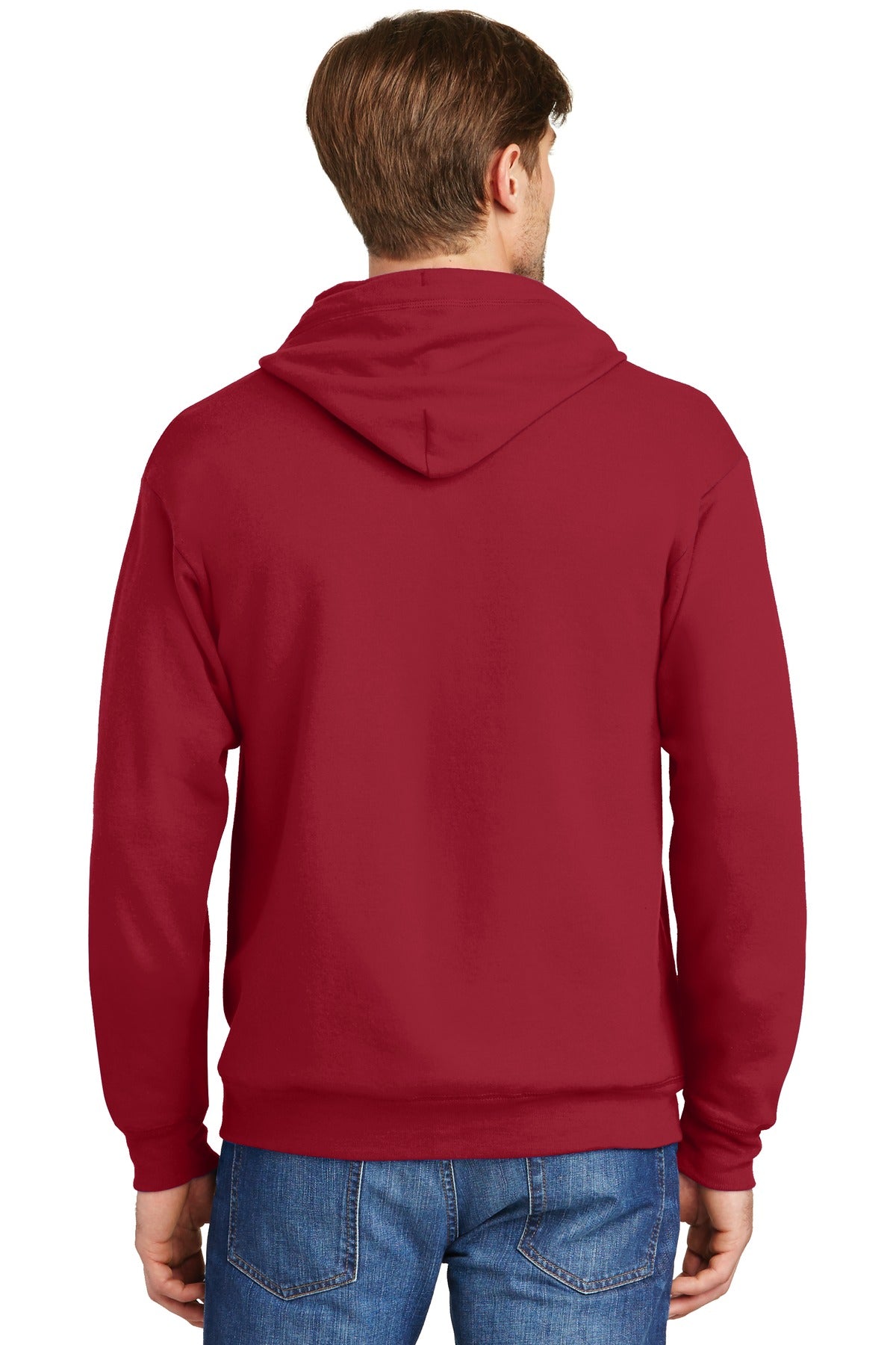 Hanes Men's Ecosmart Full-Zip Hooded Sweatshirt Mens Apparel Sweatshirts & Fleece