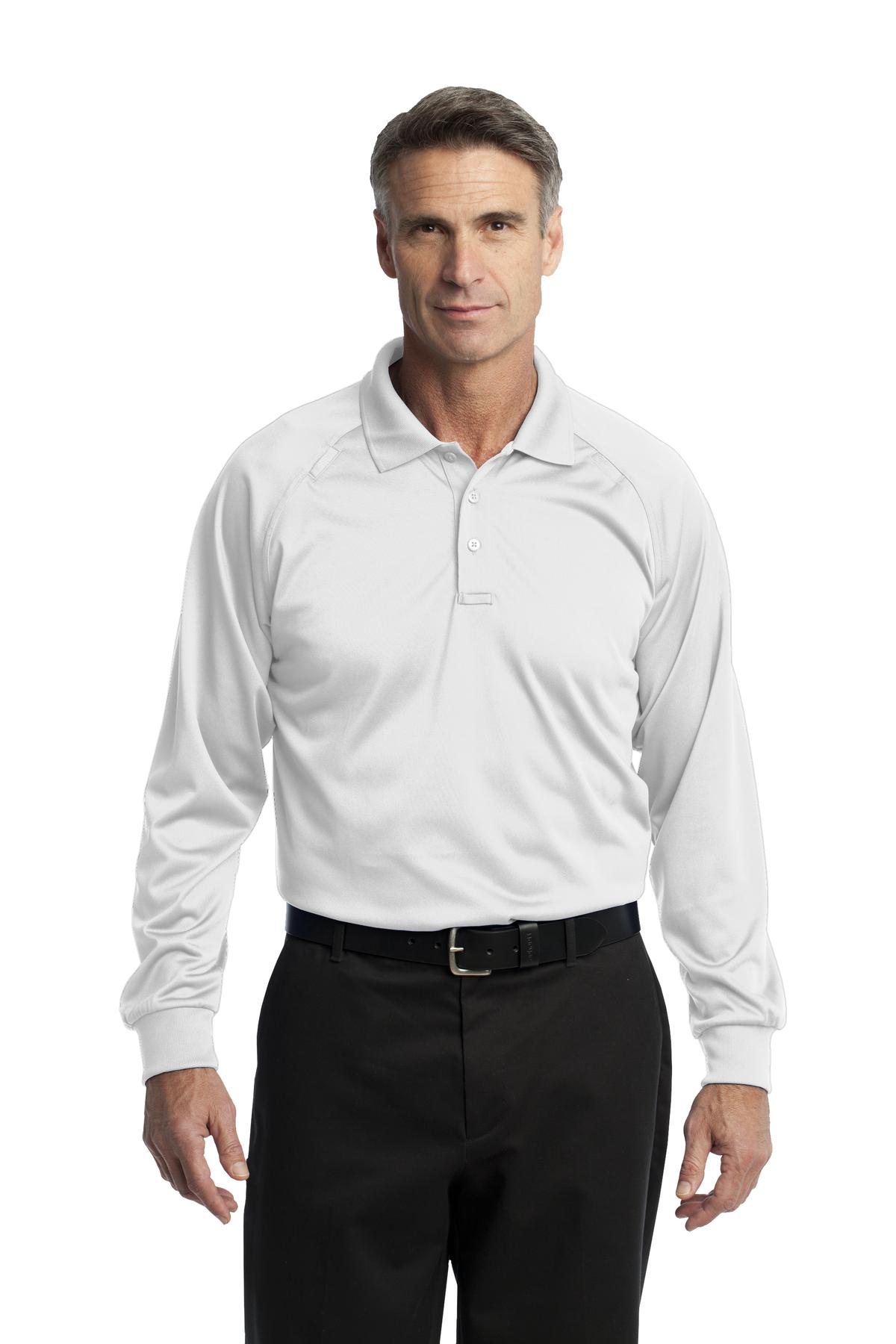CornerStone Men's Select Long Sleeve Snag-Proof Tactical Polo. CS410LS Mens Apparel Shirts & Tops