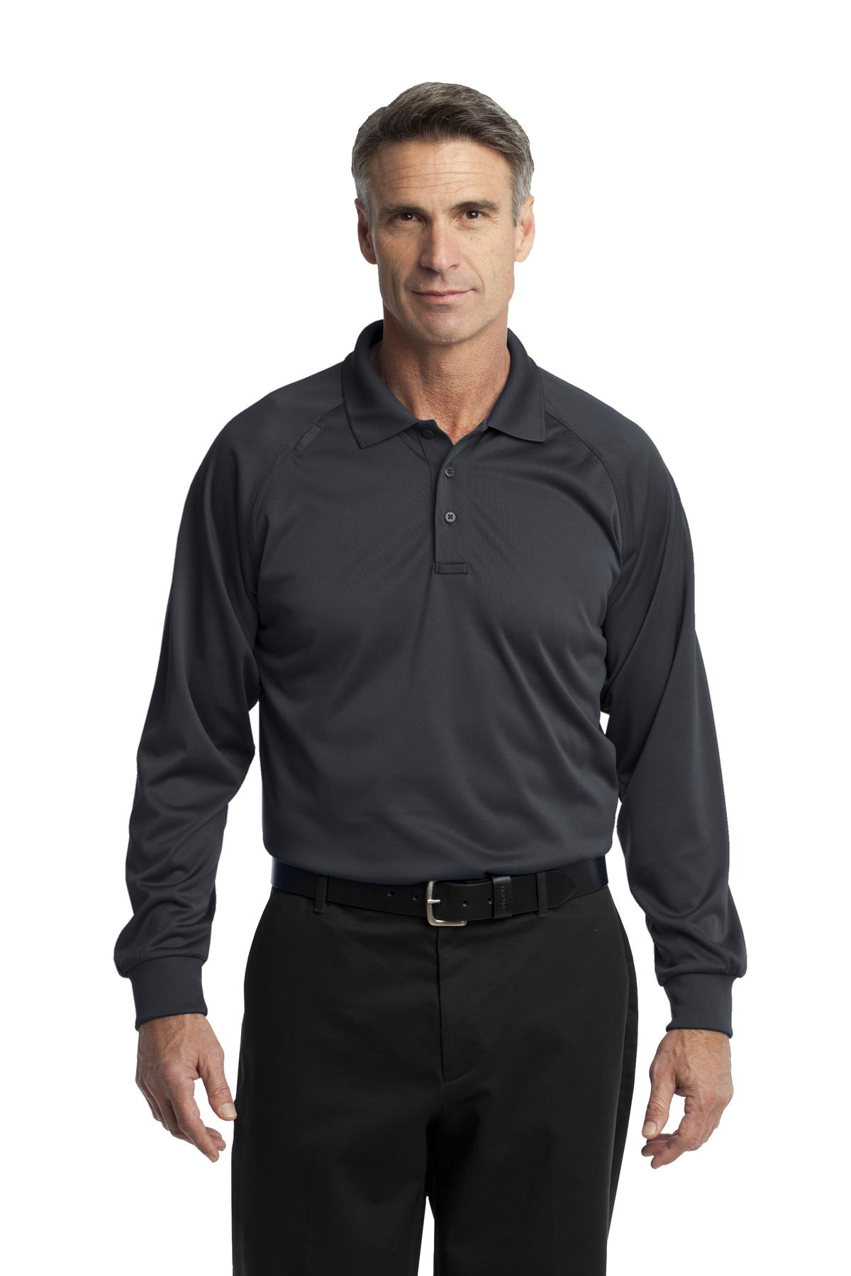 CornerStone Men's Select Long Sleeve Snag-Proof Tactical Polo. CS410LS Mens Apparel Shirts & Tops