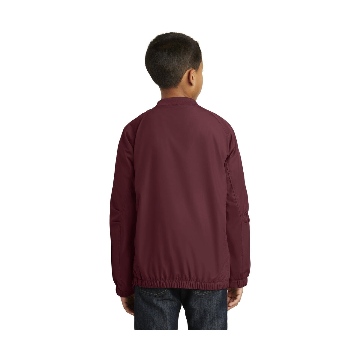 Sport-Tek ® Youth V-Neck Raglan Wind Shirt-2