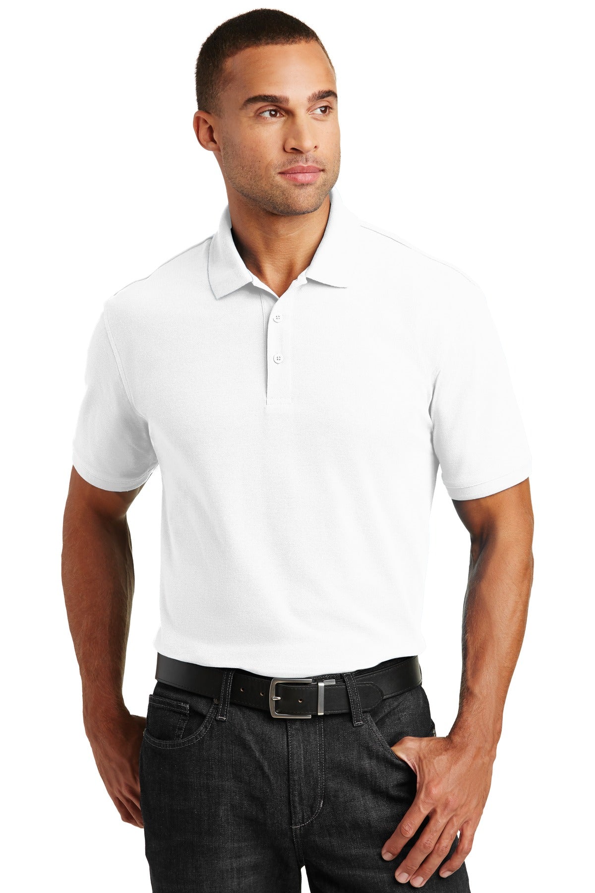 Port Authority Men's Tall Core Classic Pique Polo. TLK100 Mens Apparel Shirts & Tops