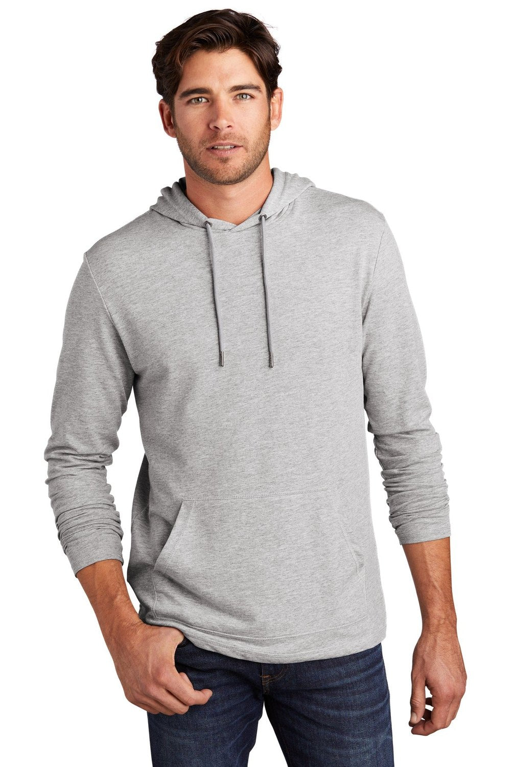 District Men's Featherweight French Terry Hoodie DT571 Mens Apparel Sweatshirts & Fleece
