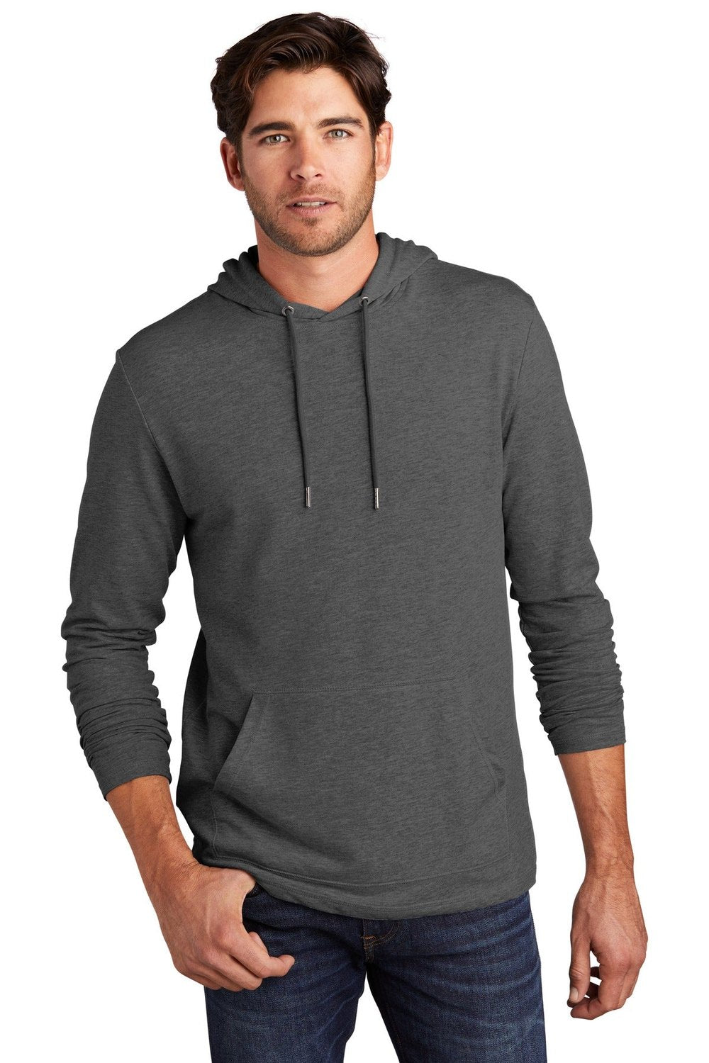 District Men's Featherweight French Terry Hoodie DT571 Mens Apparel Sweatshirts & Fleece