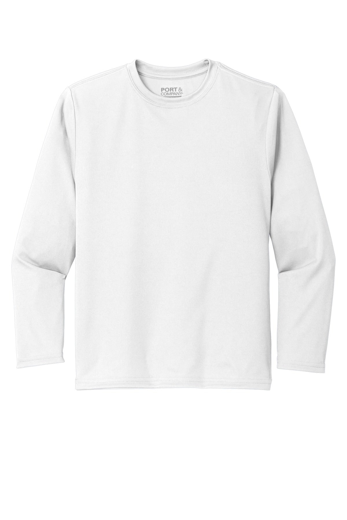 Port & Company - Youth Long Sleeve Performance Tee Youth Apparel Shirts & Tops