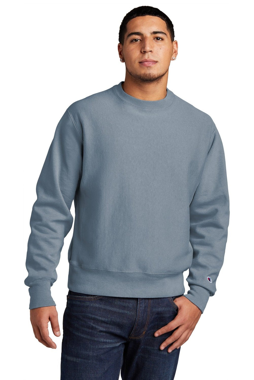 Champion Men's Reverse Weave Garment-Dyed Crewneck Sweatshirt GDS149 Mens Apparel Sweatshirts & Fleece