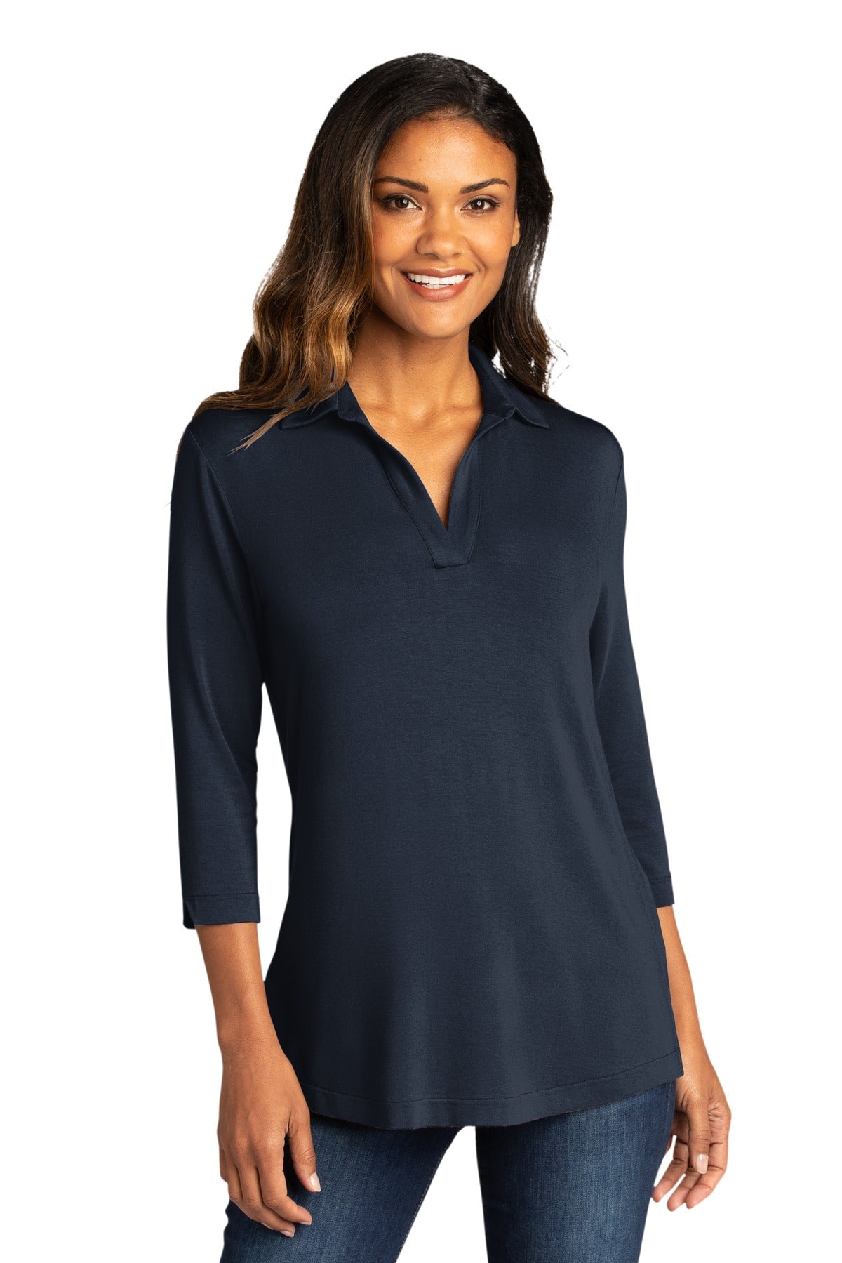 Port Authority Women's Luxe Knit Tunic. LK5601 Womens Apparel Shirts & Tops