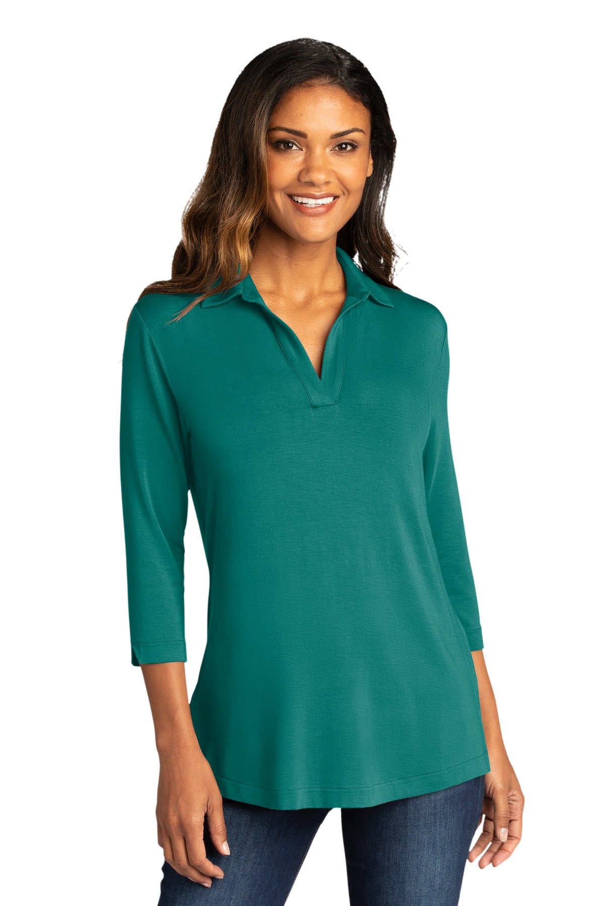 Port Authority Women's Luxe Knit Tunic. LK5601 Womens Apparel Shirts & Tops