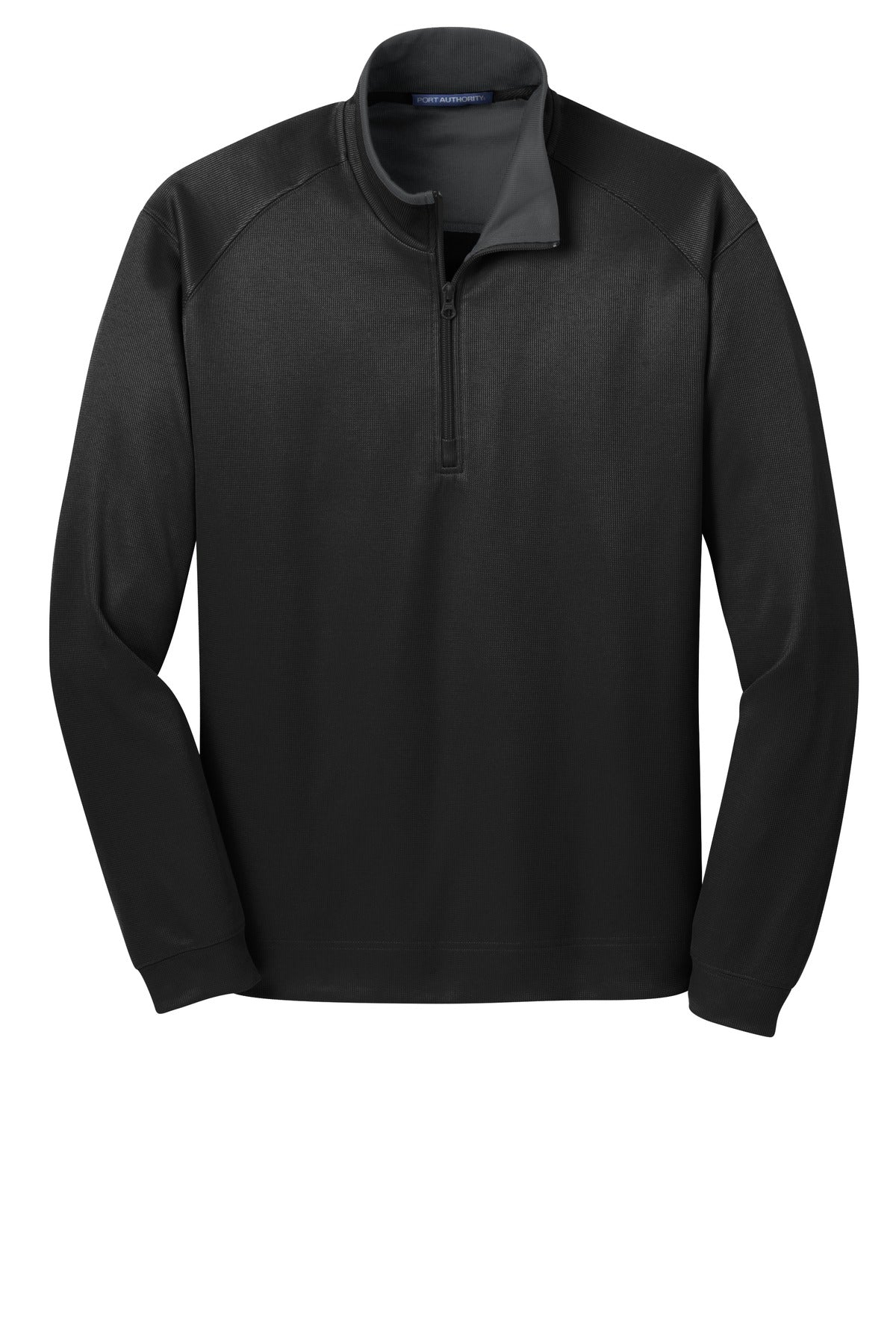 Port Authority Men's Vertical Texture 1/4-Zip Pullover. K805 Mens Apparel Sweatshirts & Fleece