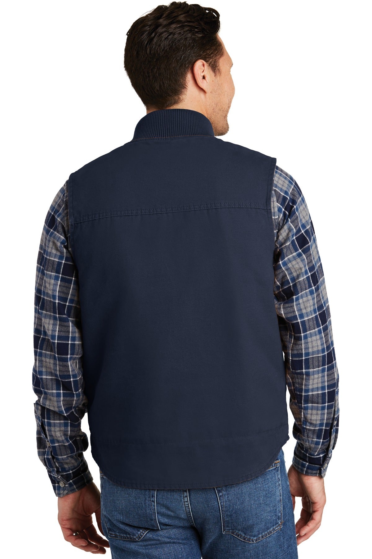 CornerStone Men's Washed Duck Cloth Vest. CSV40 Mens Apparel Jackets & Vests