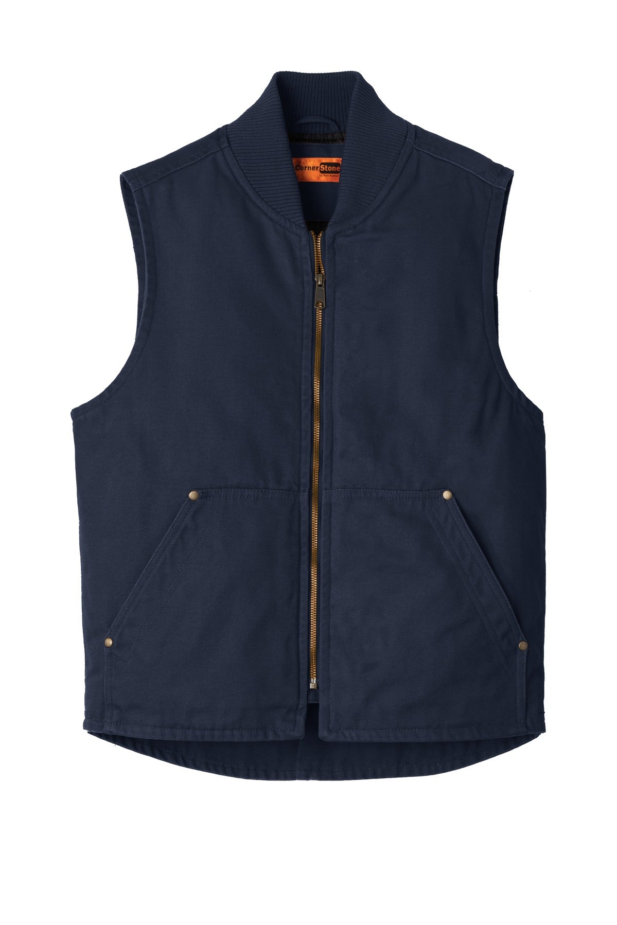 CornerStone Men's Washed Duck Cloth Vest. CSV40 Mens Apparel Jackets & Vests