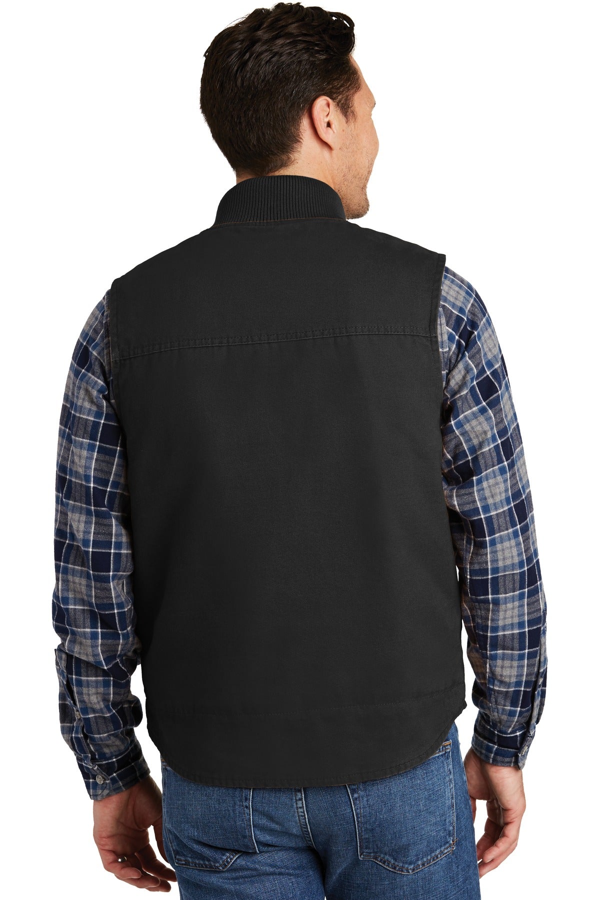 CornerStone Men's Washed Duck Cloth Vest. CSV40 Mens Apparel Jackets & Vests