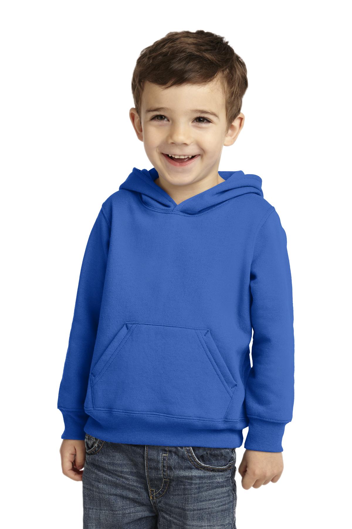 Port & Company - Toddler Core Fleece Pullover Hooded Sweatshirt Youth Apparel Infant & Toddler