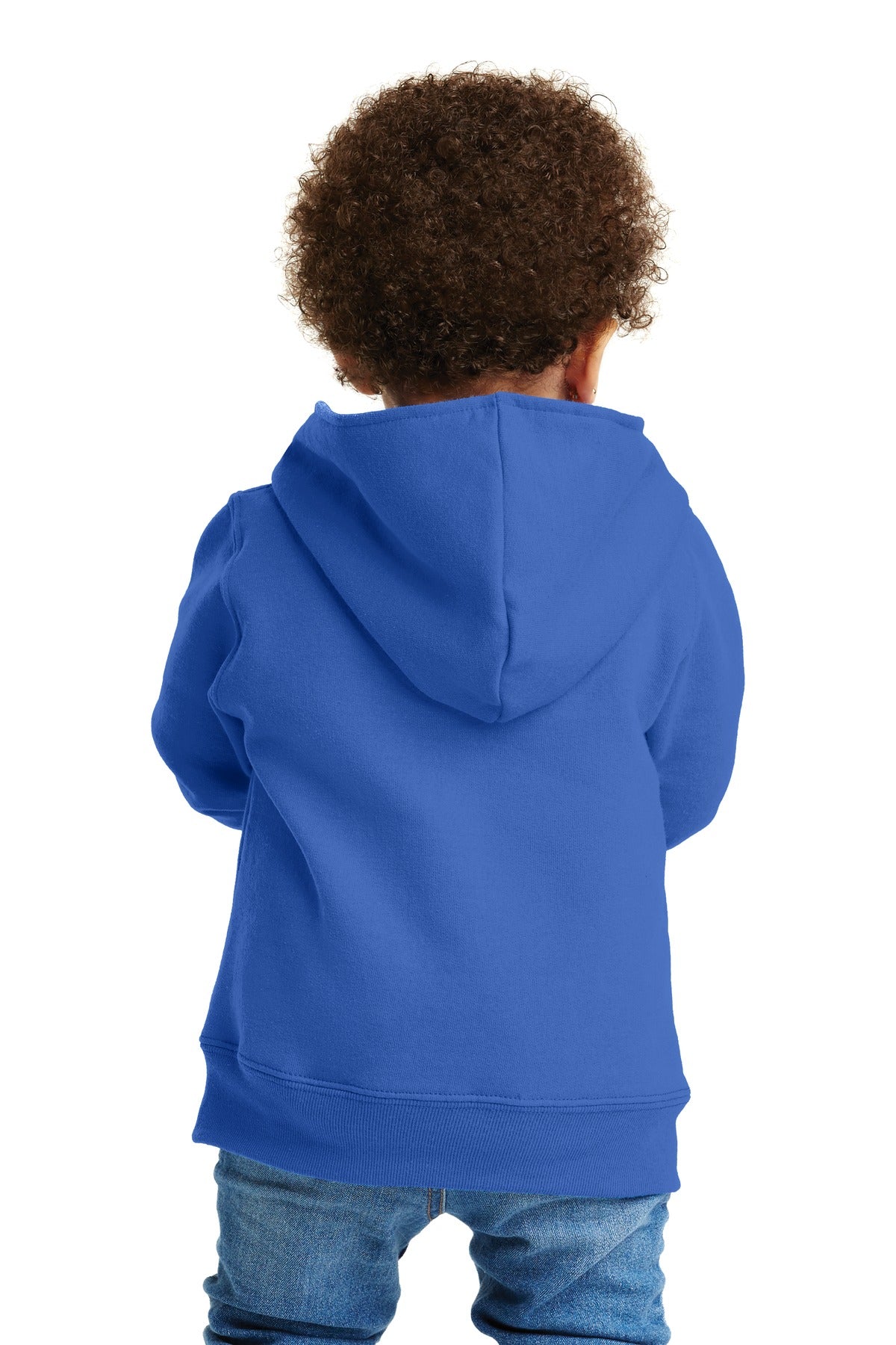 Port & Company - Toddler Core Fleece Full-Zip Hooded Sweatshirt Youth Apparel Infant & Toddler