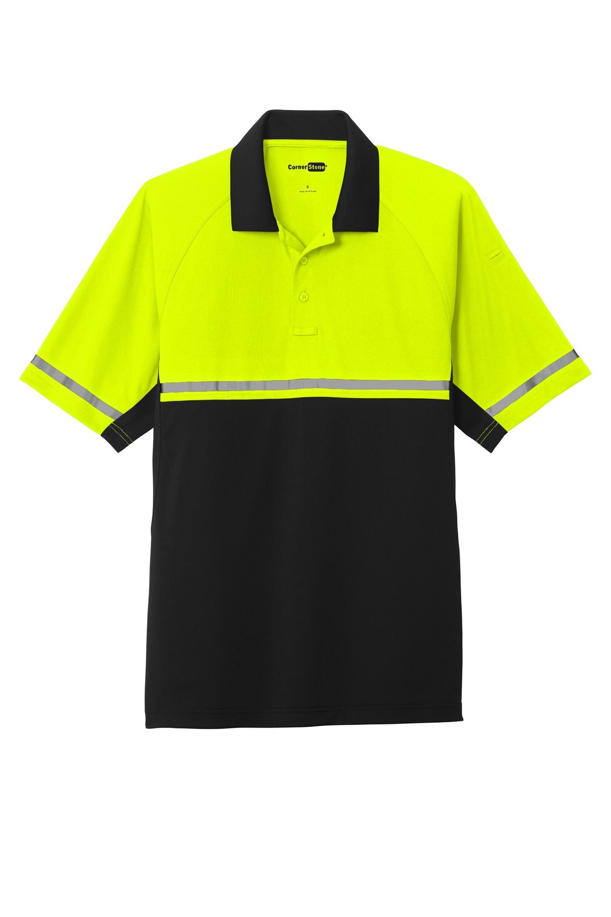 CornerStone Men's Select Lightweight Snag-Proof Enhanced Visibility Polo. CS423 Mens Apparel Shirts & Tops
