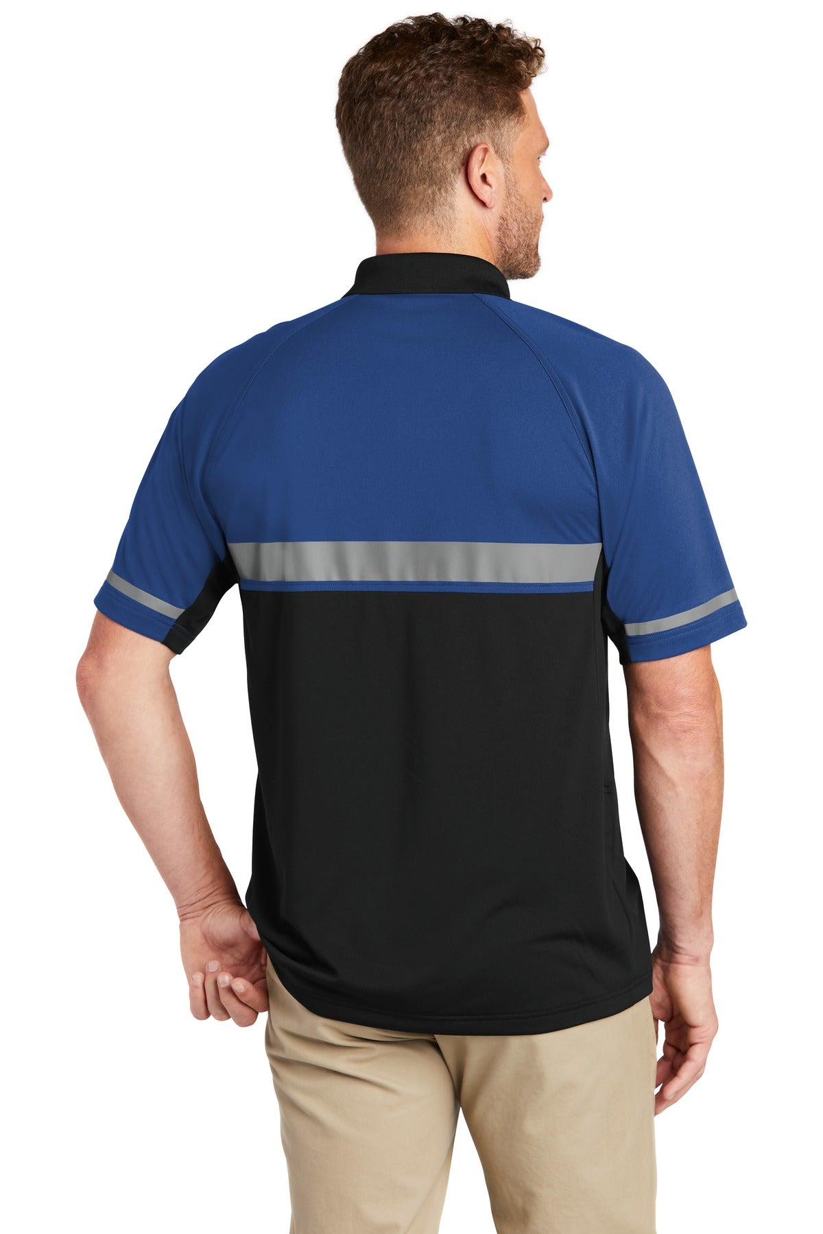 CornerStone Men's Select Lightweight Snag-Proof Enhanced Visibility Polo. CS423 Mens Apparel Shirts & Tops