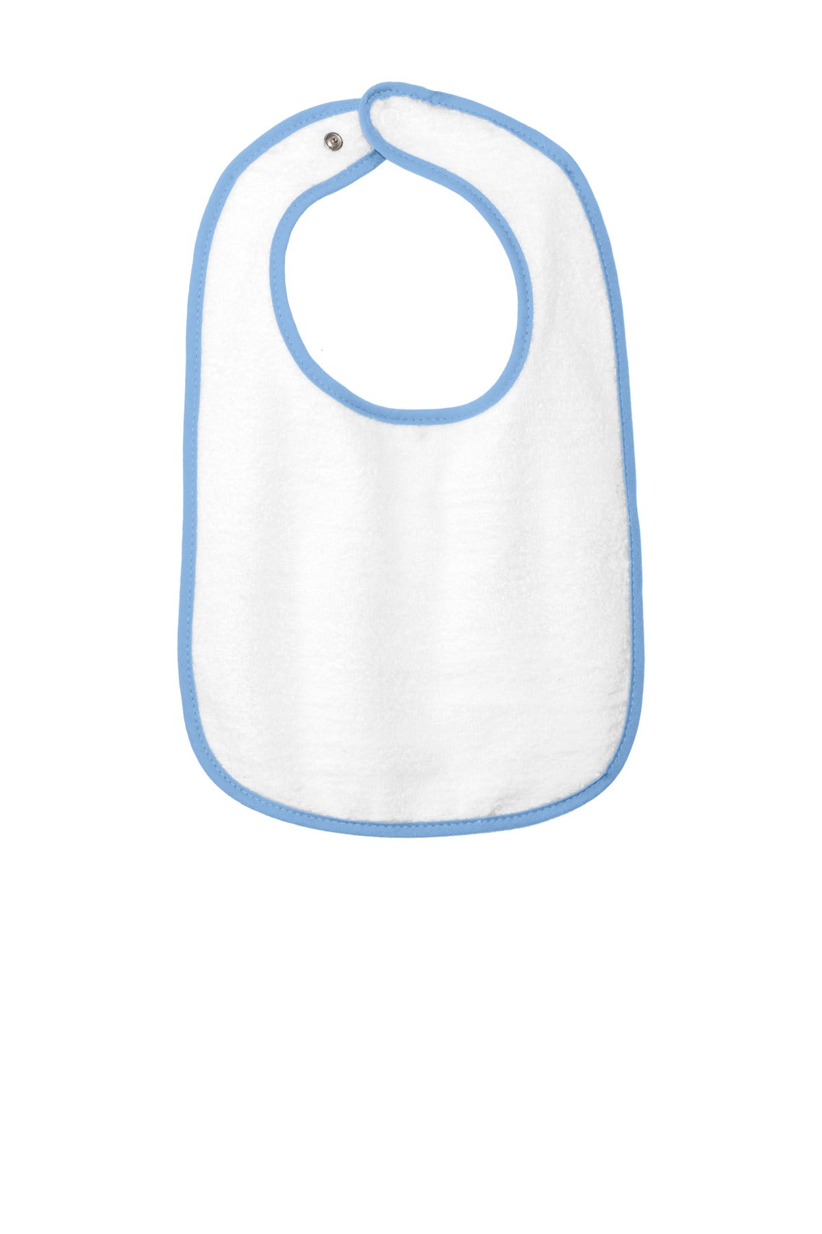 Rabbit Skins Infant Contrast Trim Terry Bib. RS1003 Rabbit Skins