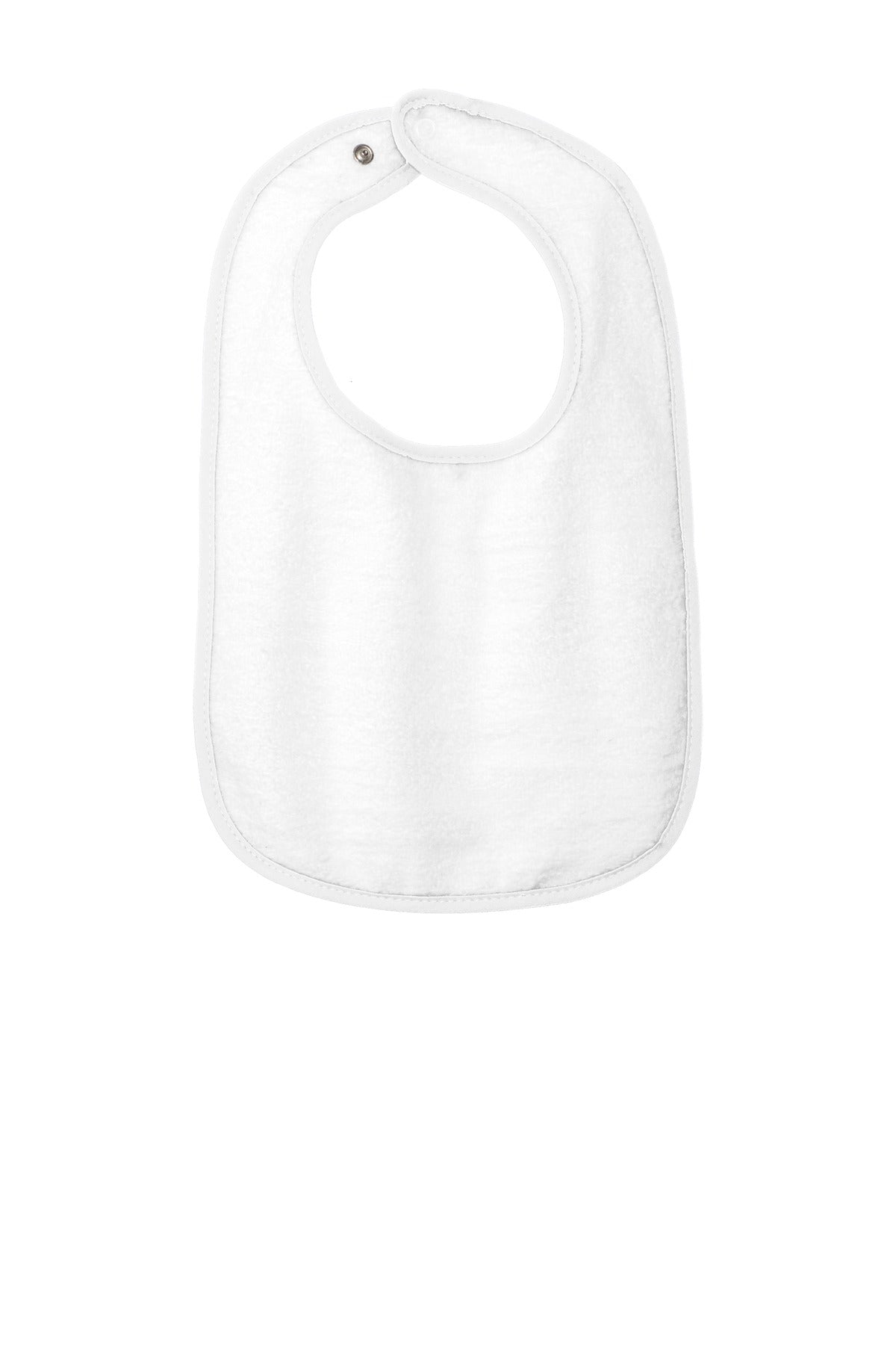 Rabbit Skins Infant Contrast Trim Terry Bib. RS1003 Rabbit Skins